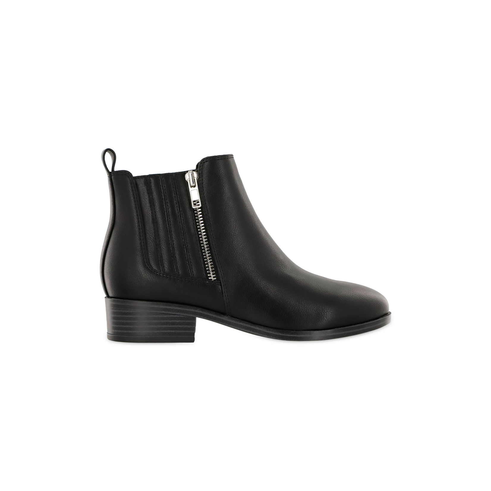 Mia Shoes Benicio Black Tumbled Vegan Leather by MIA Footwear