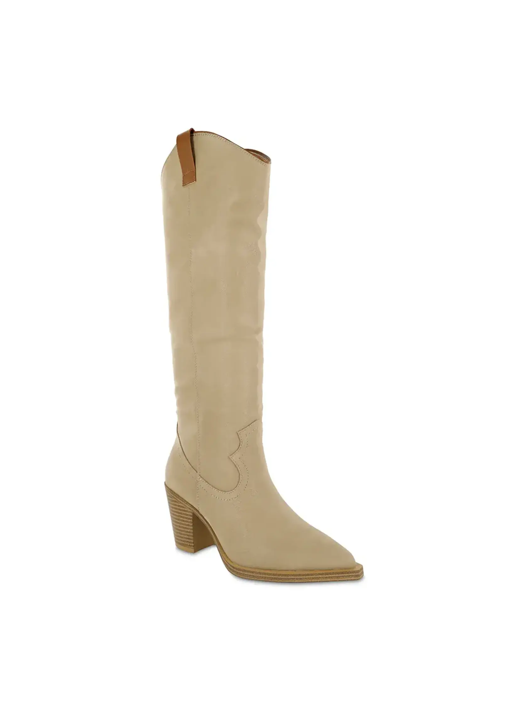 Mia Shoes Archer Western Knee High Boot in Stone by MIA
