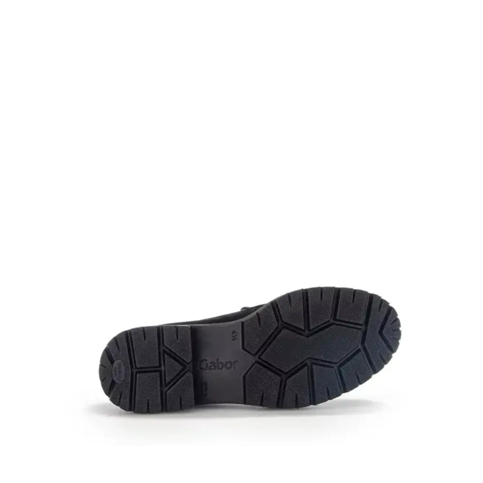 Gabor Chunky Black Nubuck Loafer By Gabor 35.233.17