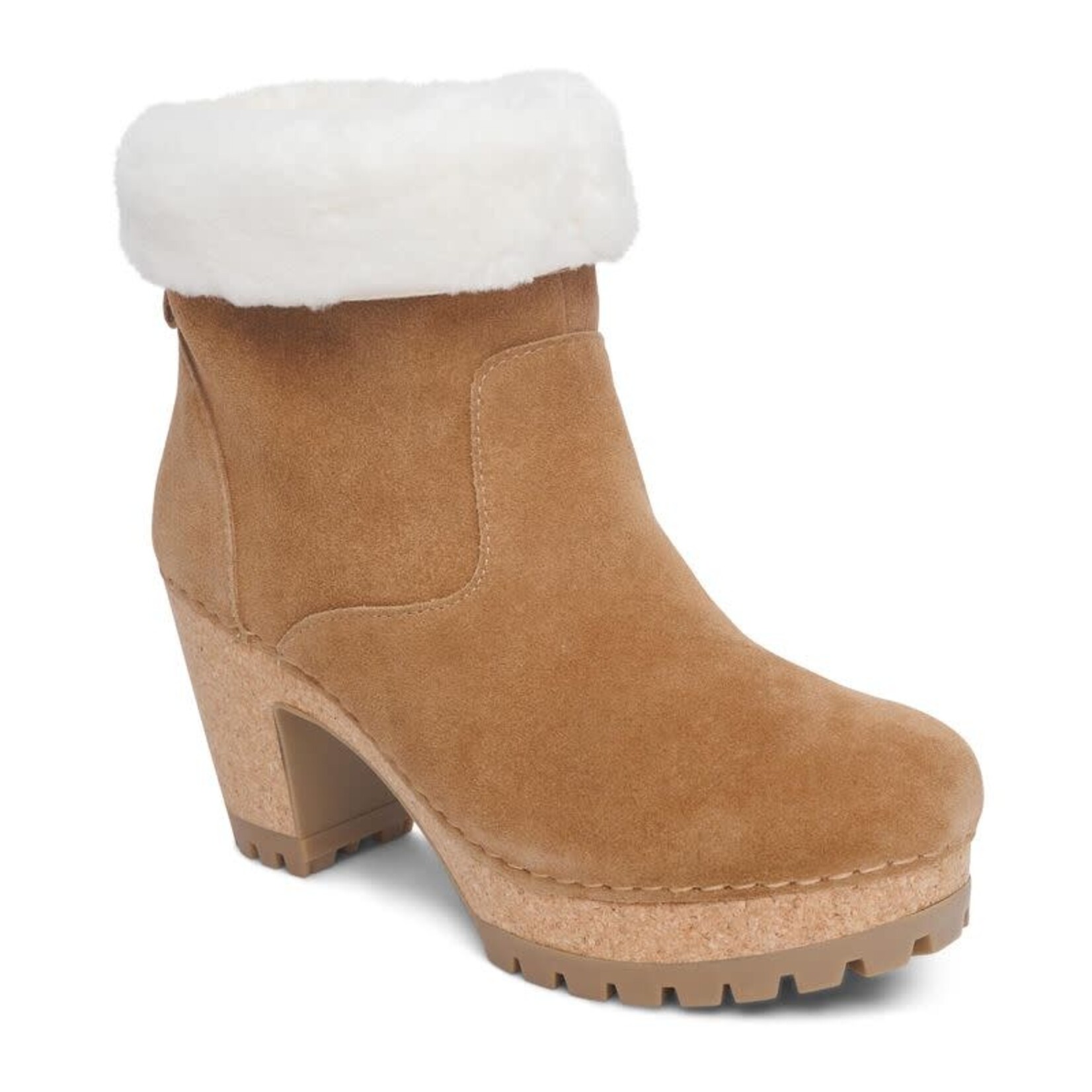 Aetrex Scarlett Cold Weather Boots in Honey Suede by Aetrex Water Resistant