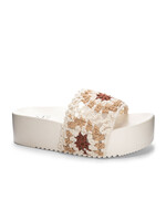 Dirty Laundry Worble Crochet Slide in Cream by Dirty Laundry