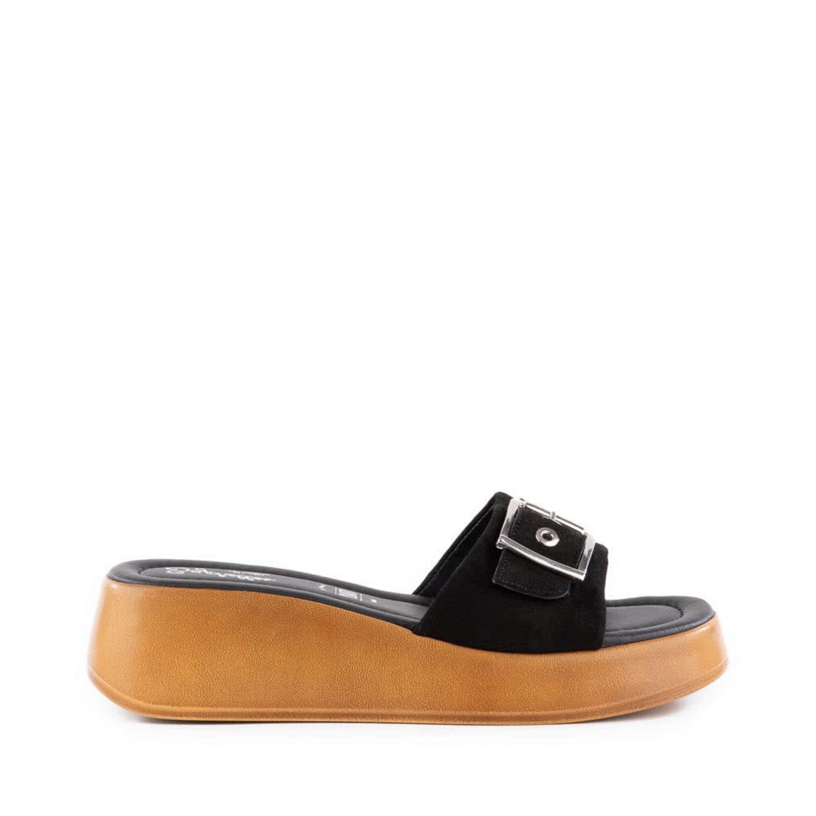 Seychelles Cherry Slide in Black Suede by Seychelles Footwear