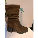 Eric Michael Mercedes Chocolate Suede Waterproof Slouch Boots by Eric Michael