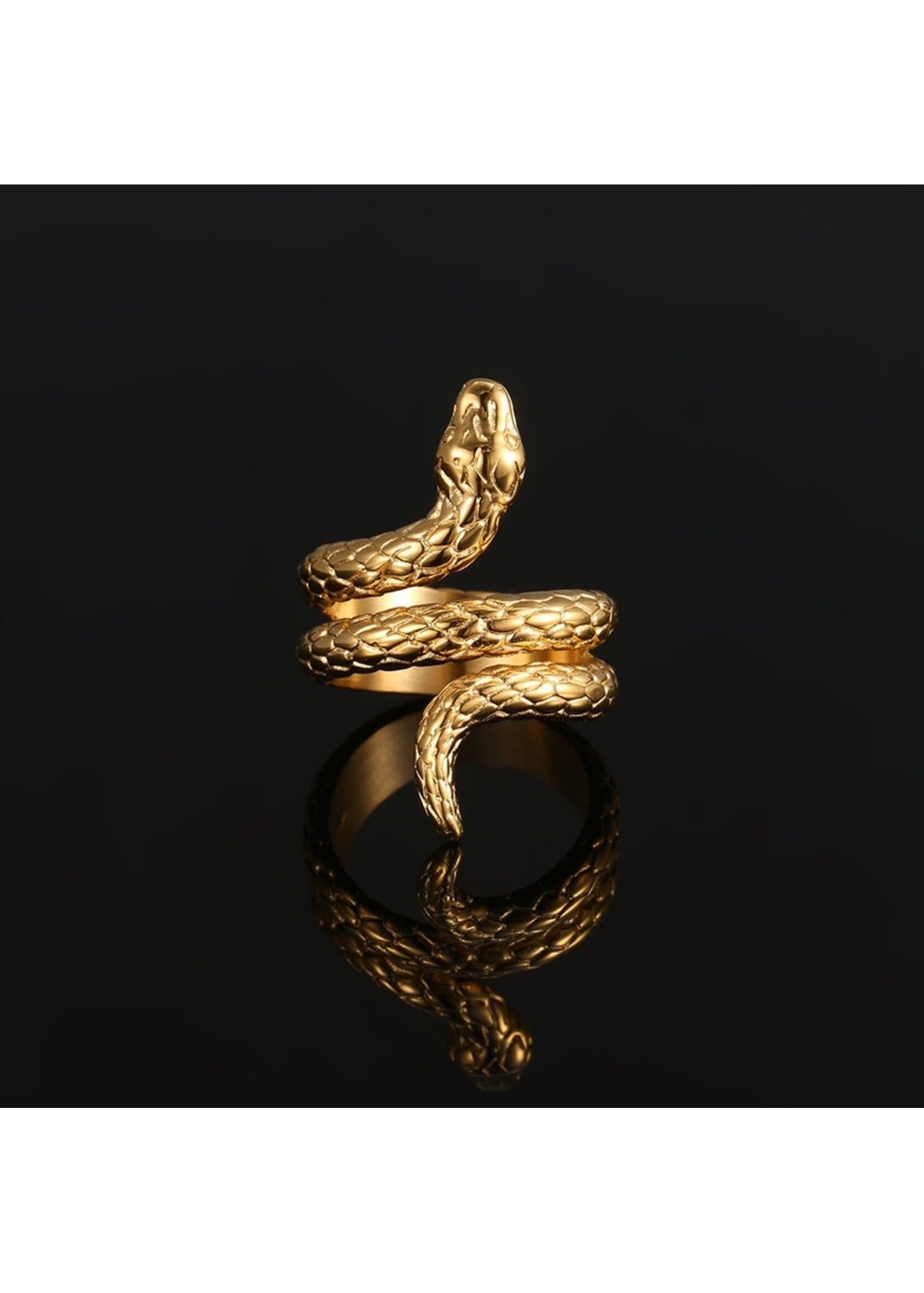 Gold Tremendous Snake Ring, Gold Serpent Statement Ring,'' Ofis '' Handmade  BRASS Metal Gold-plated 18K - Etsy | Snake ring gold, Snake ring, Unique  ear piercings