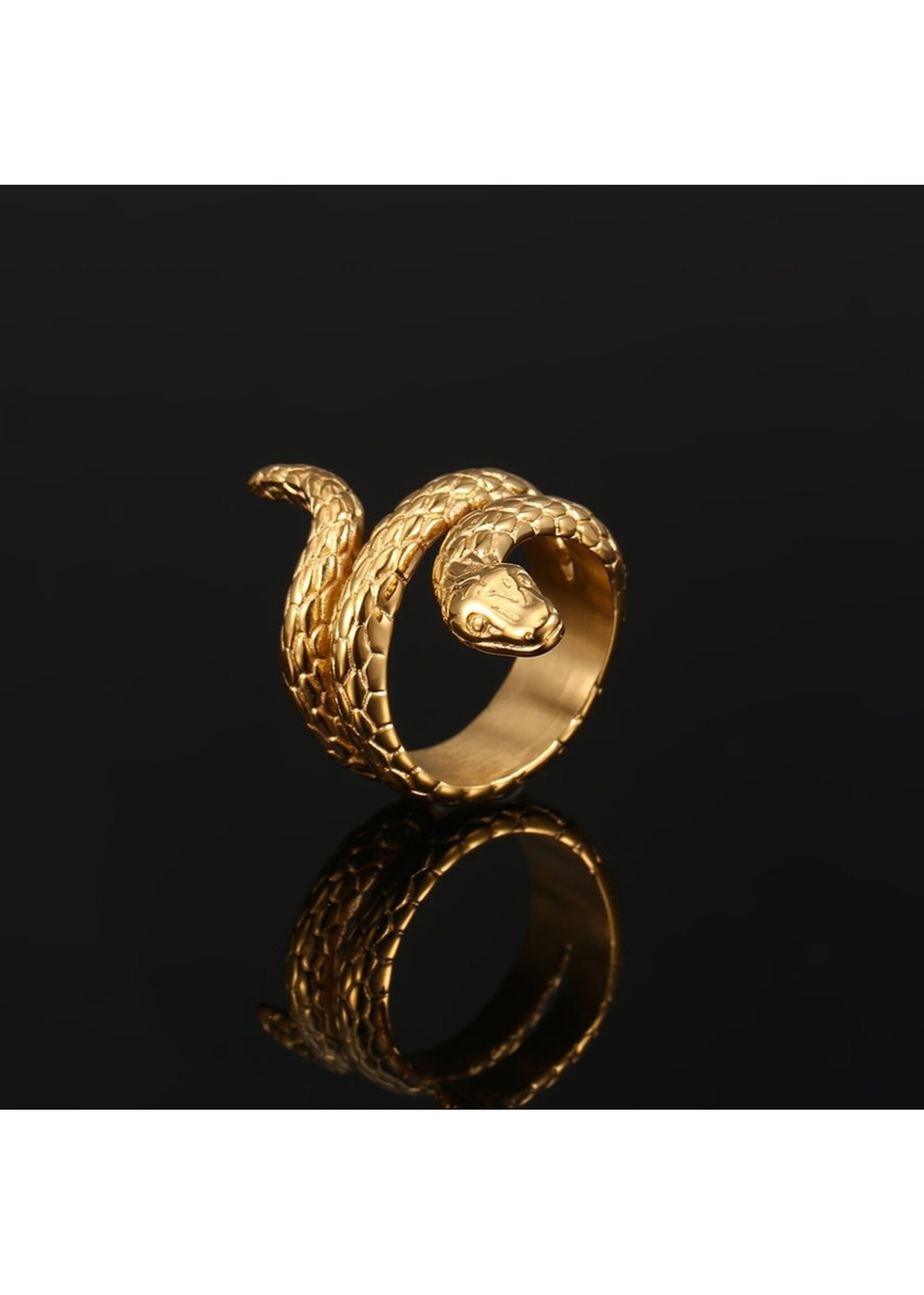 Snake Ring 18k Gold Plated Stainless Hypo Allergenic Reputation