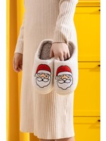 Santa Clause Soft Fluffy Christmas Holiday Slippers