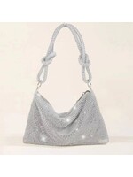 Soft Crystal Bag in Silver