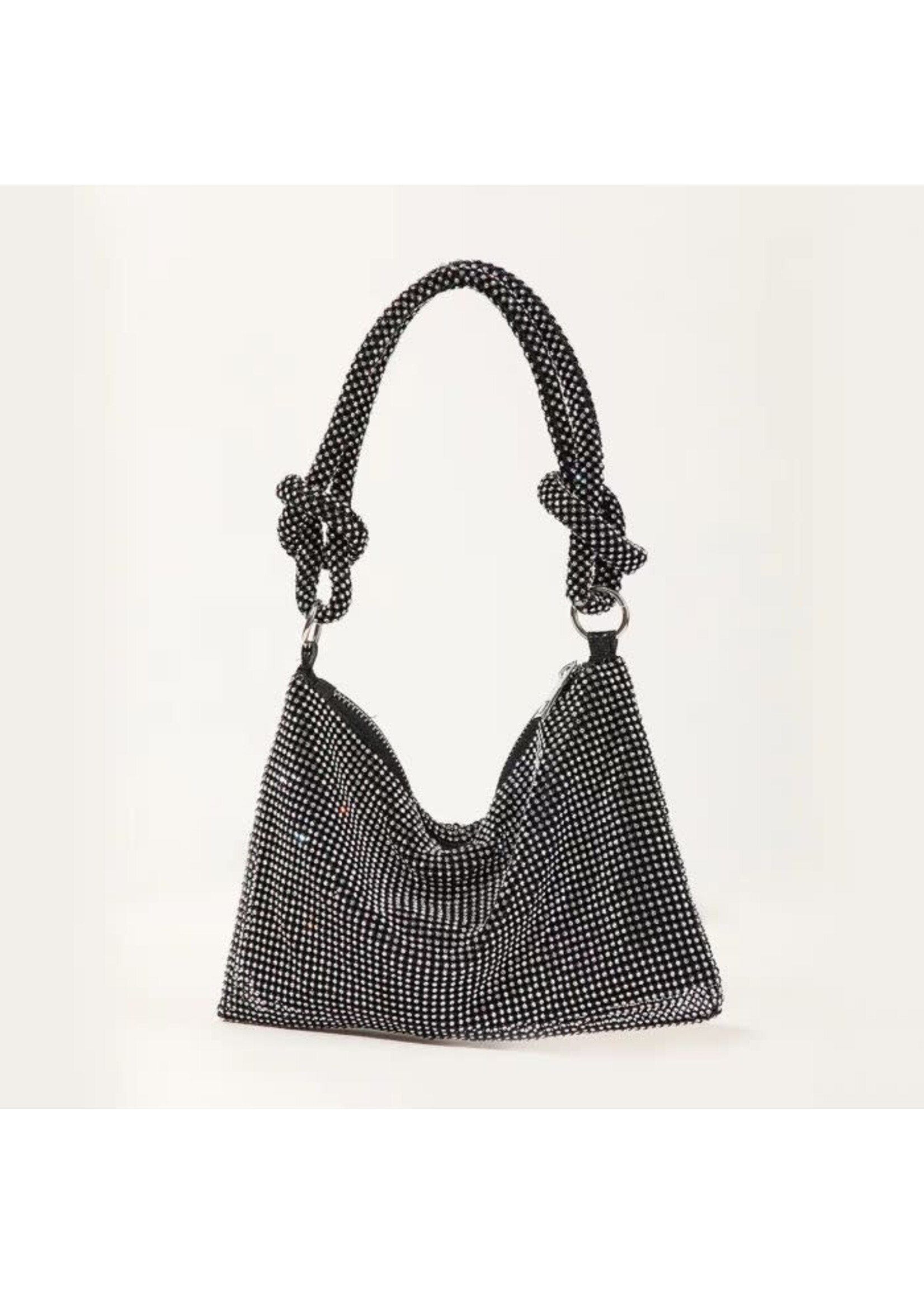 Soft Crystal Bag in Black