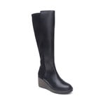 Rose Black Leather Tall Boot By Aetrex Size 40   Us 9 -9.5 Only  25% Off
