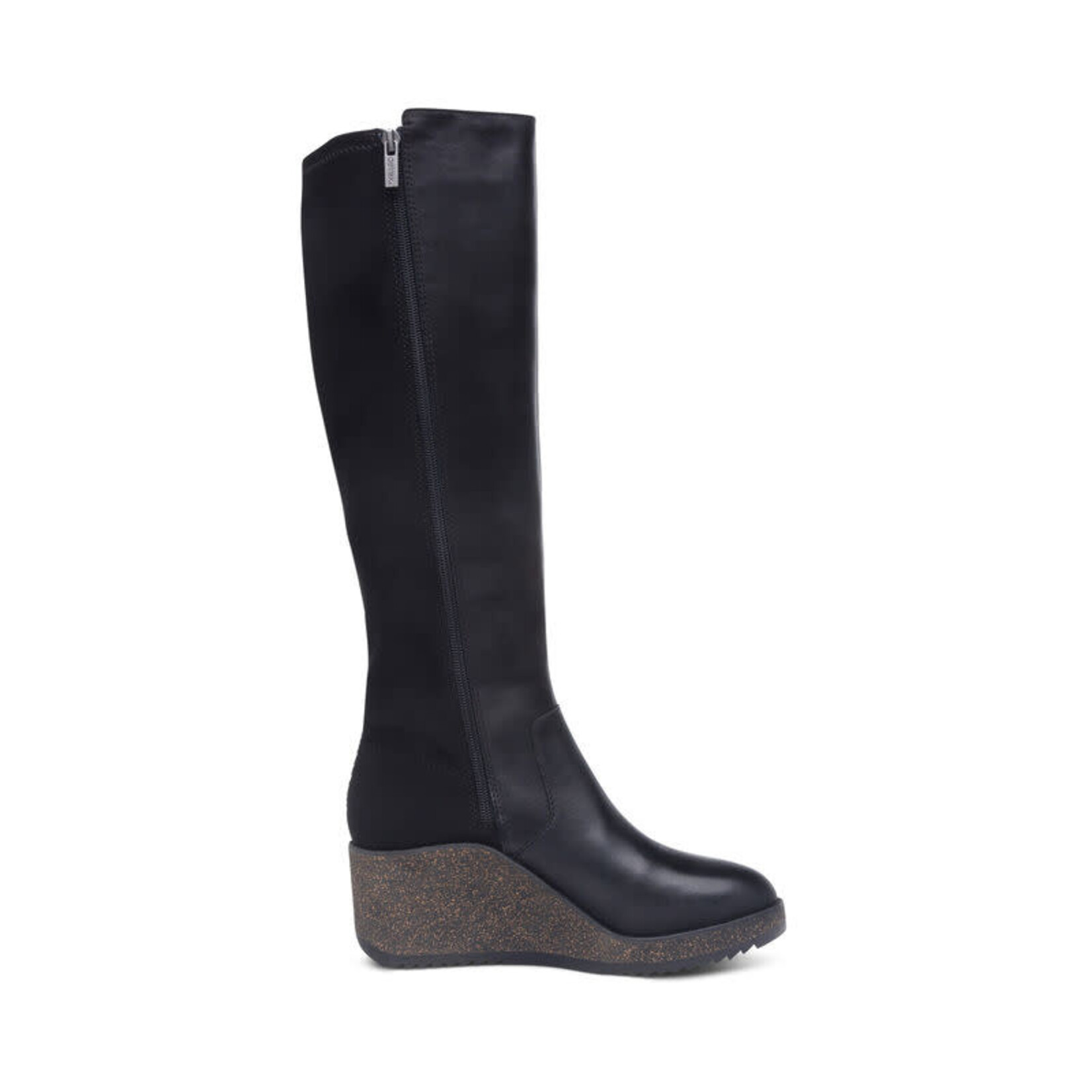 Rose Black LeatherTall Boot By Aetrex Size 40   Us 9 -9.5  25% Off