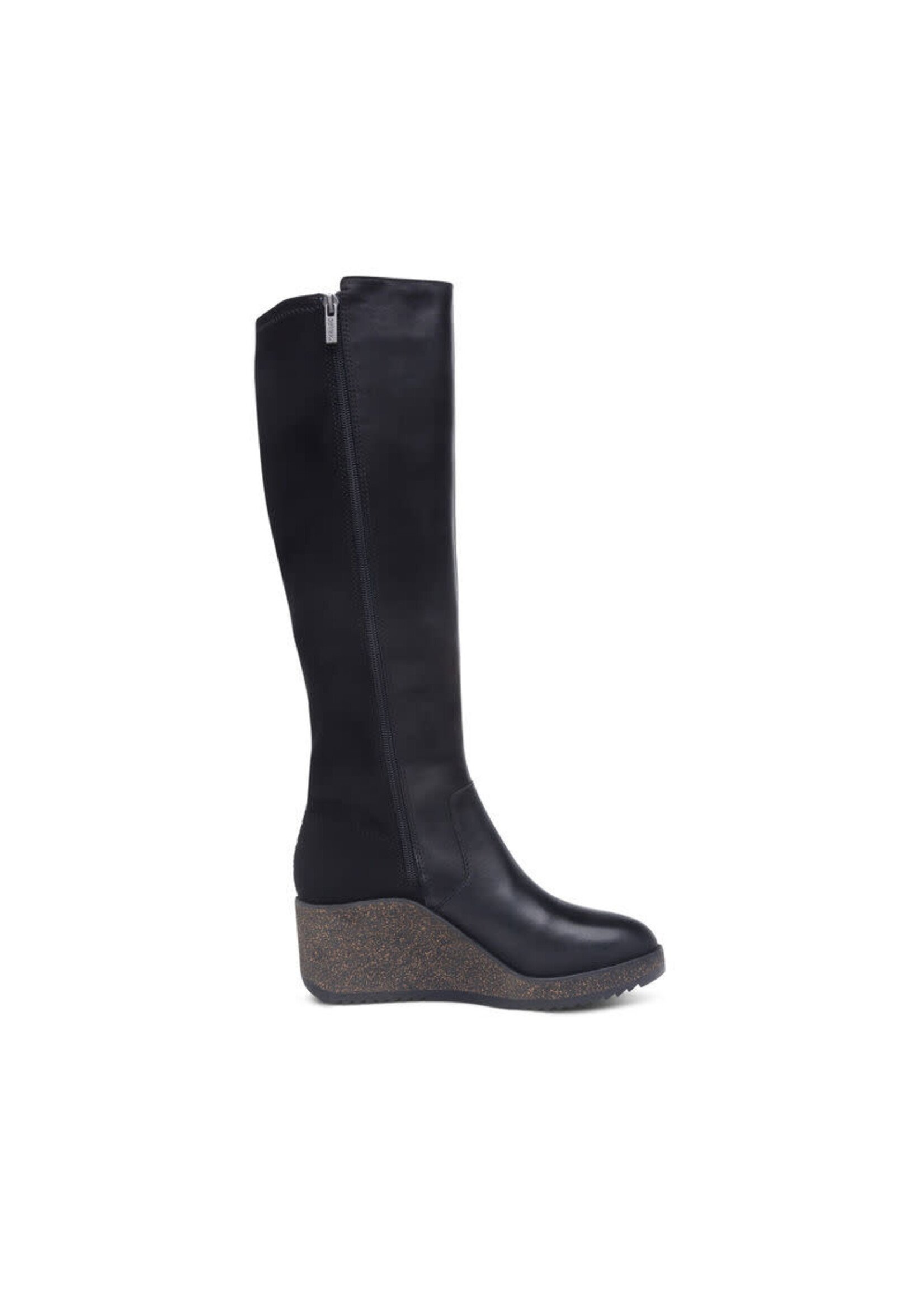 Rose Black LeatherTall Boot By Aetrex Size 40   Us 9 -9.5  25% Off