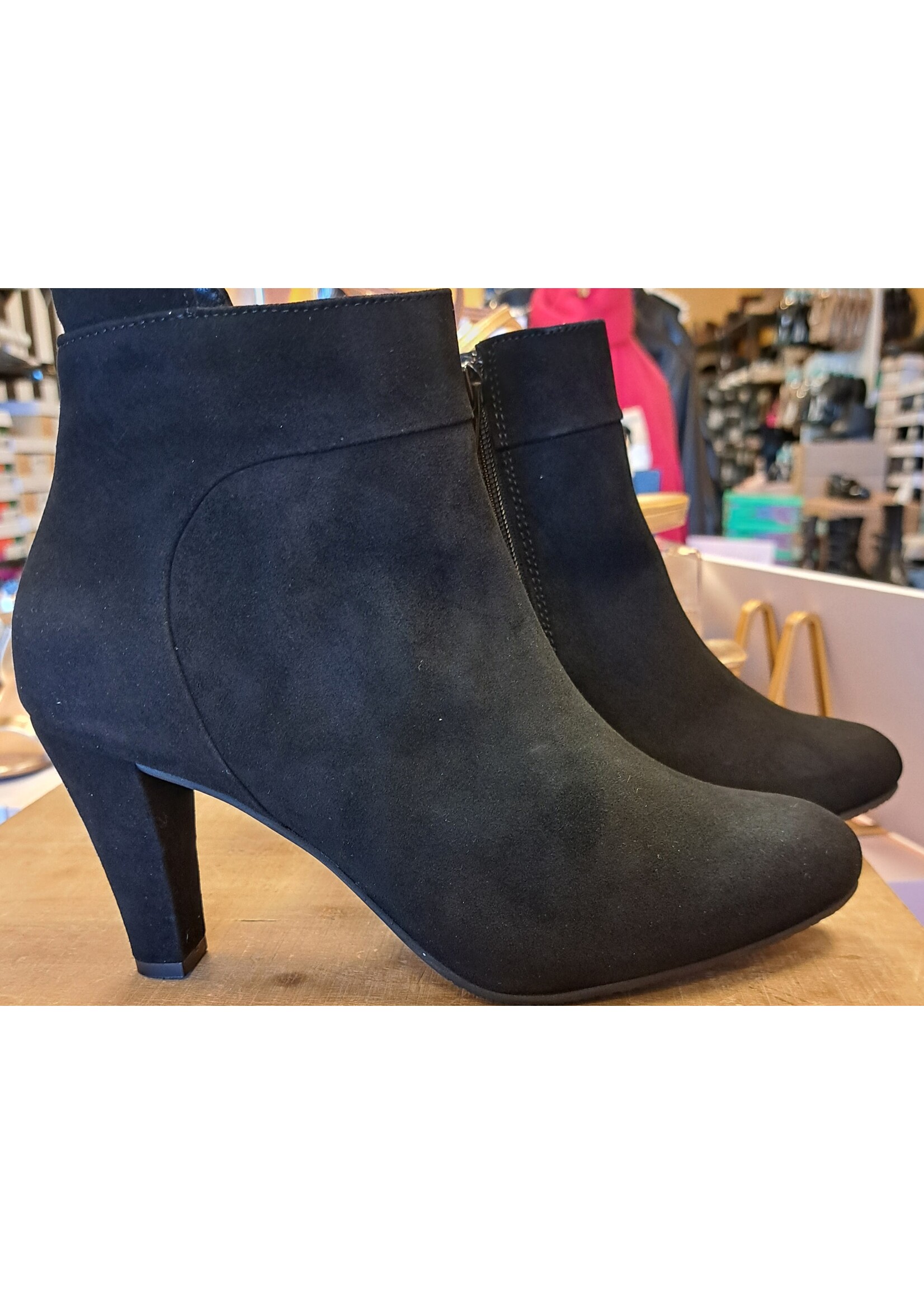 Eric Michael Didi Dress Boot in Black Suede by Eric Michael 25% Off