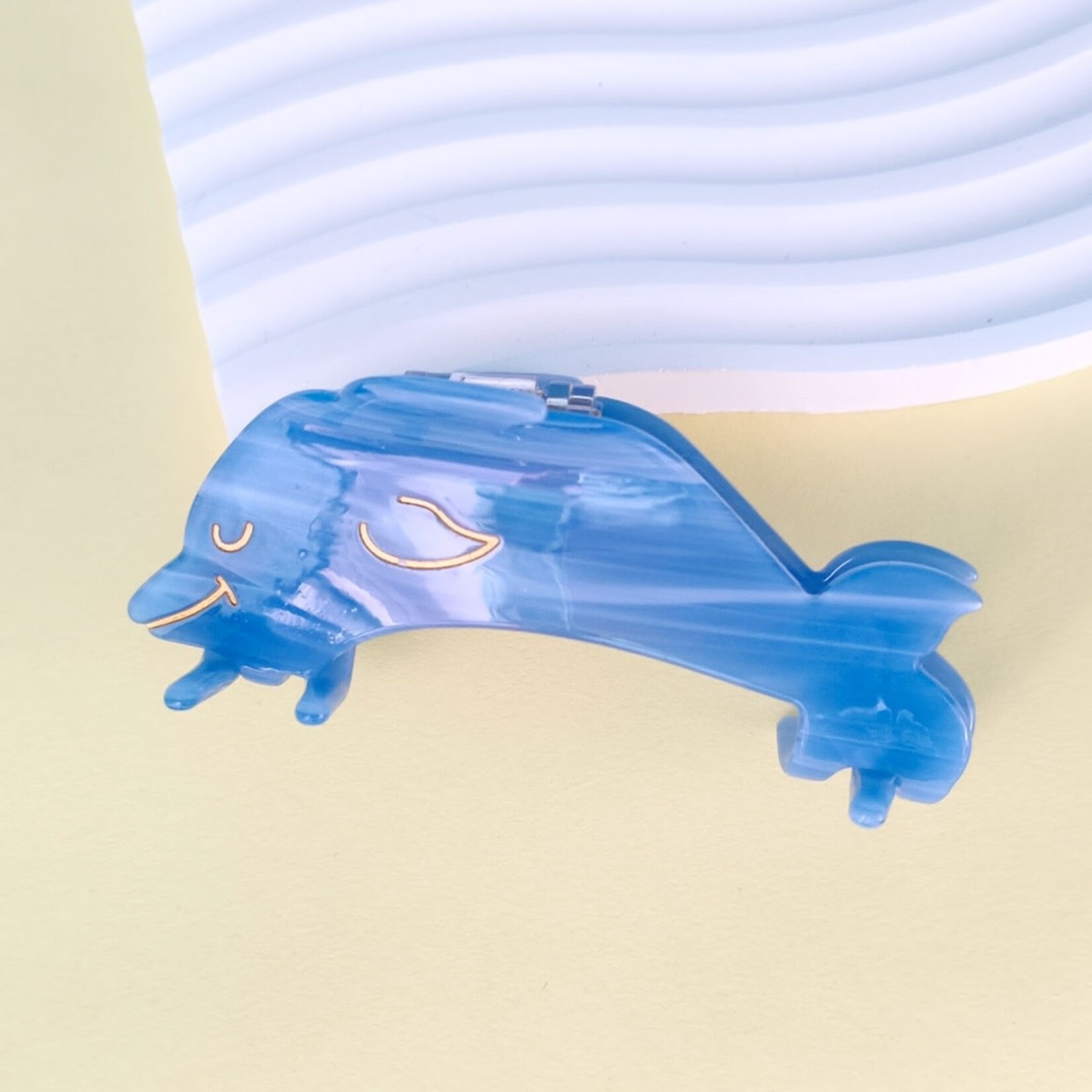 Dolphin Hair Clip Multi 3.75"