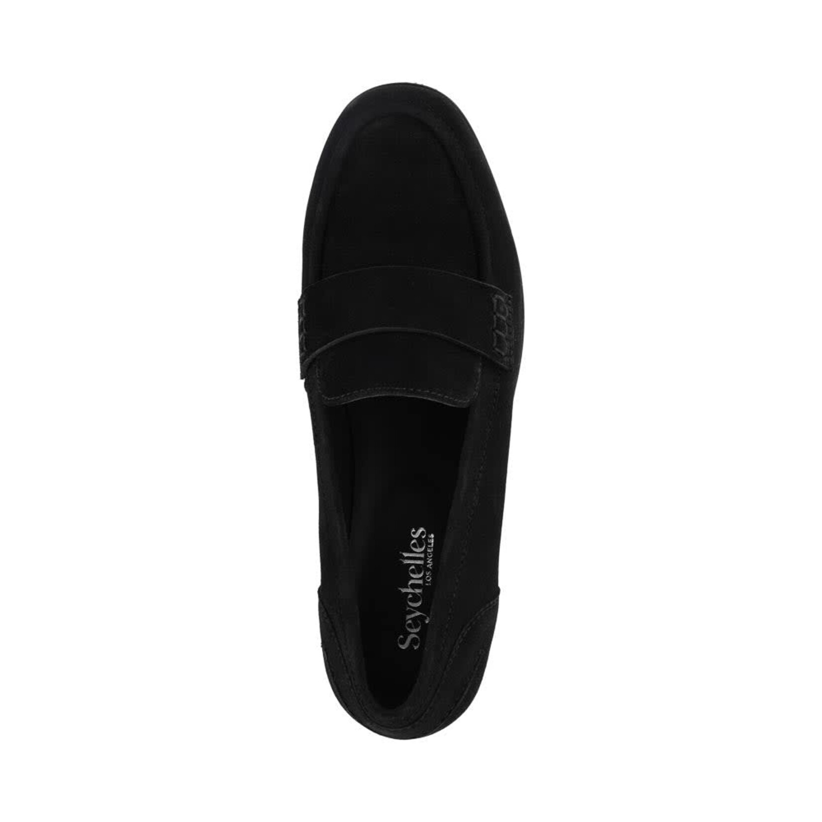 Seychelles Sooner or Later Loafer in Black Suede by Seychelles