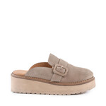 Come Together  Platform Clog in Sand Suede by Seychelles