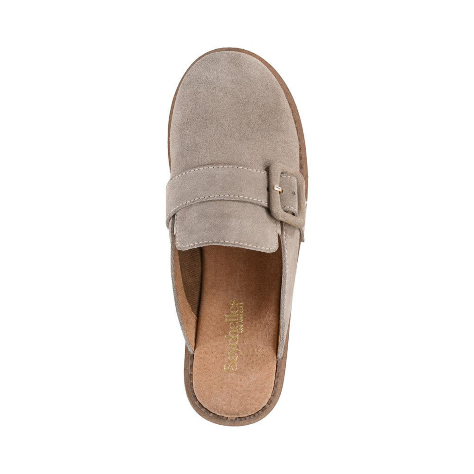 Come Together  Platform Clog in Sand Suede by Seychelles