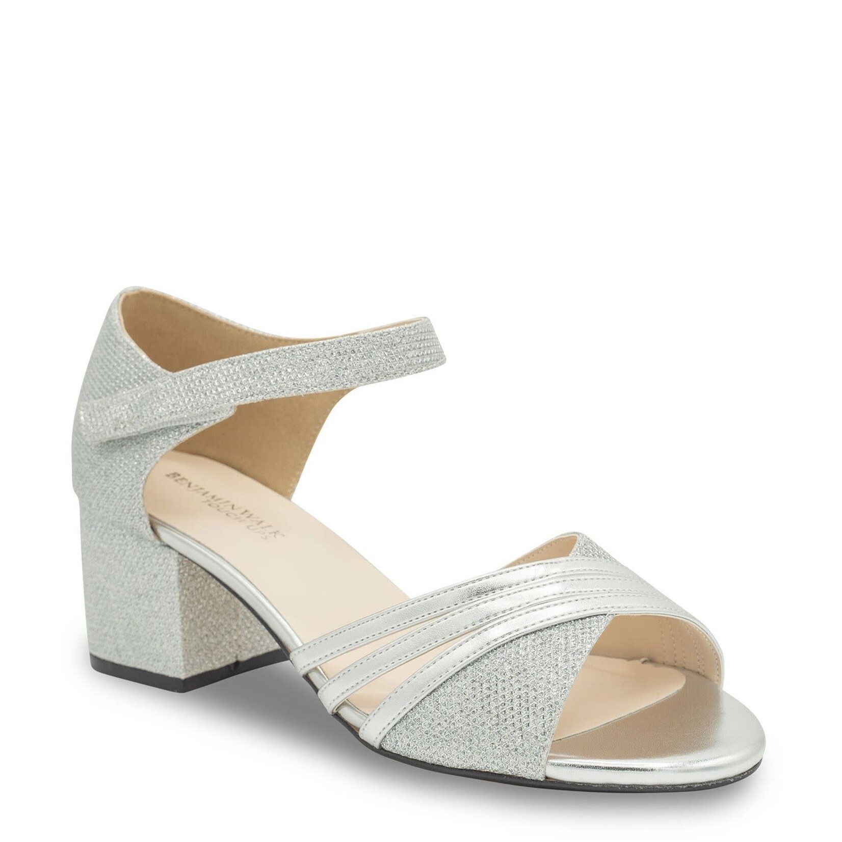 ✨BEN=^ΦωΦ^=✨ Benjamin Walk Foster Dress Sandal in Silver Metallic and