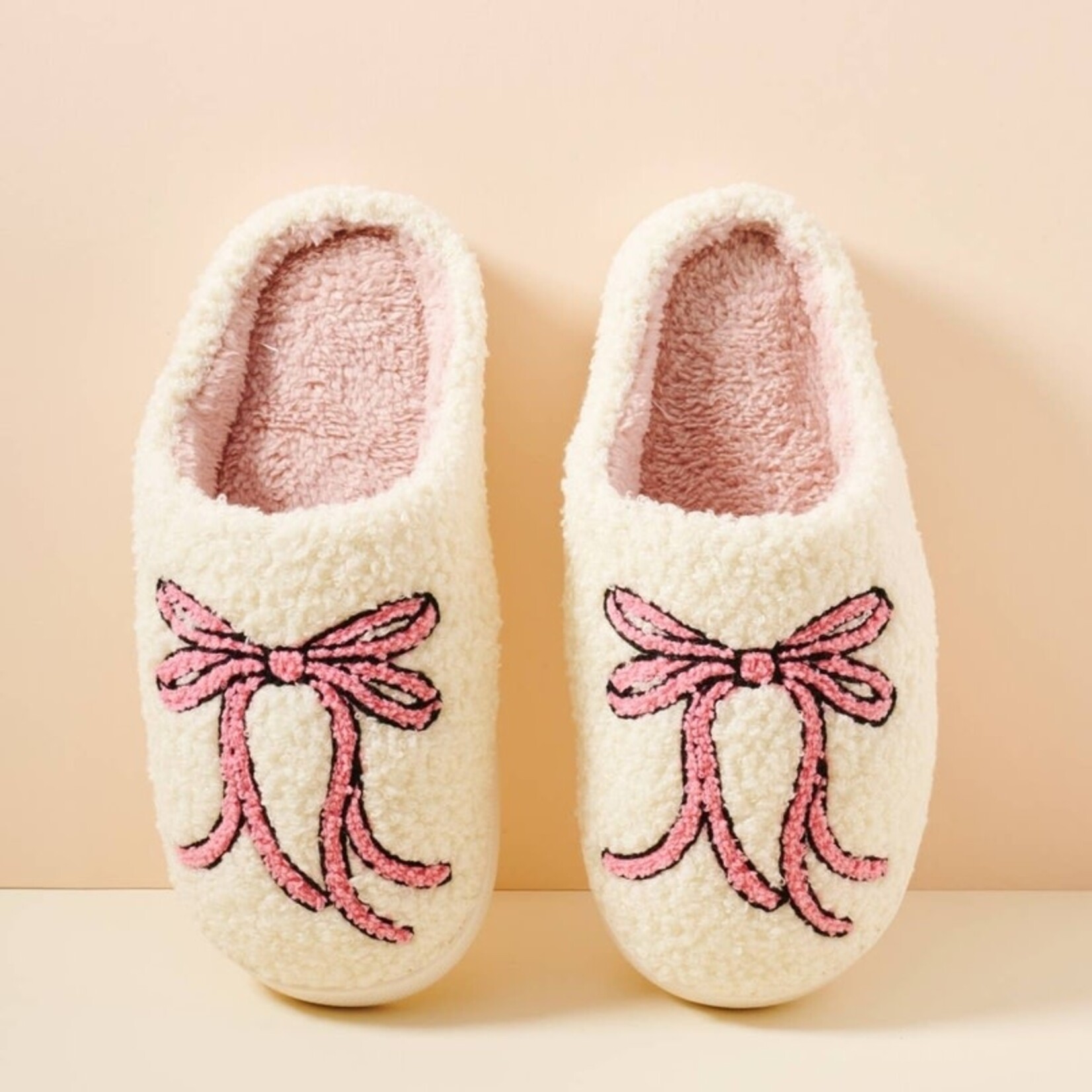 Pink Ribbon Slippers