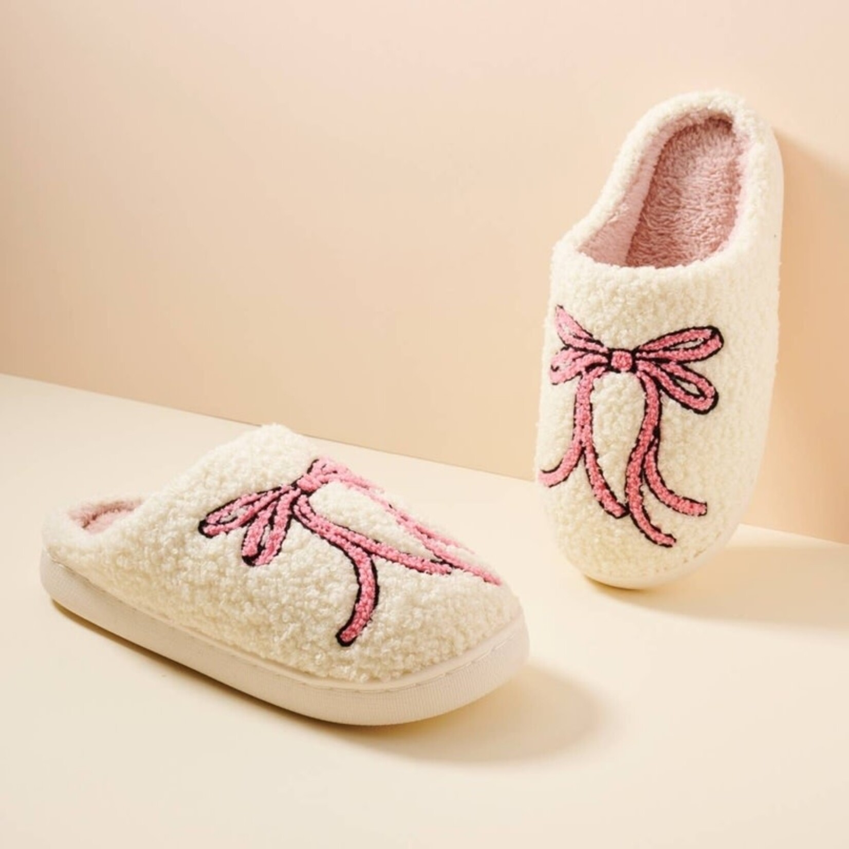 Pink Ribbon Slippers