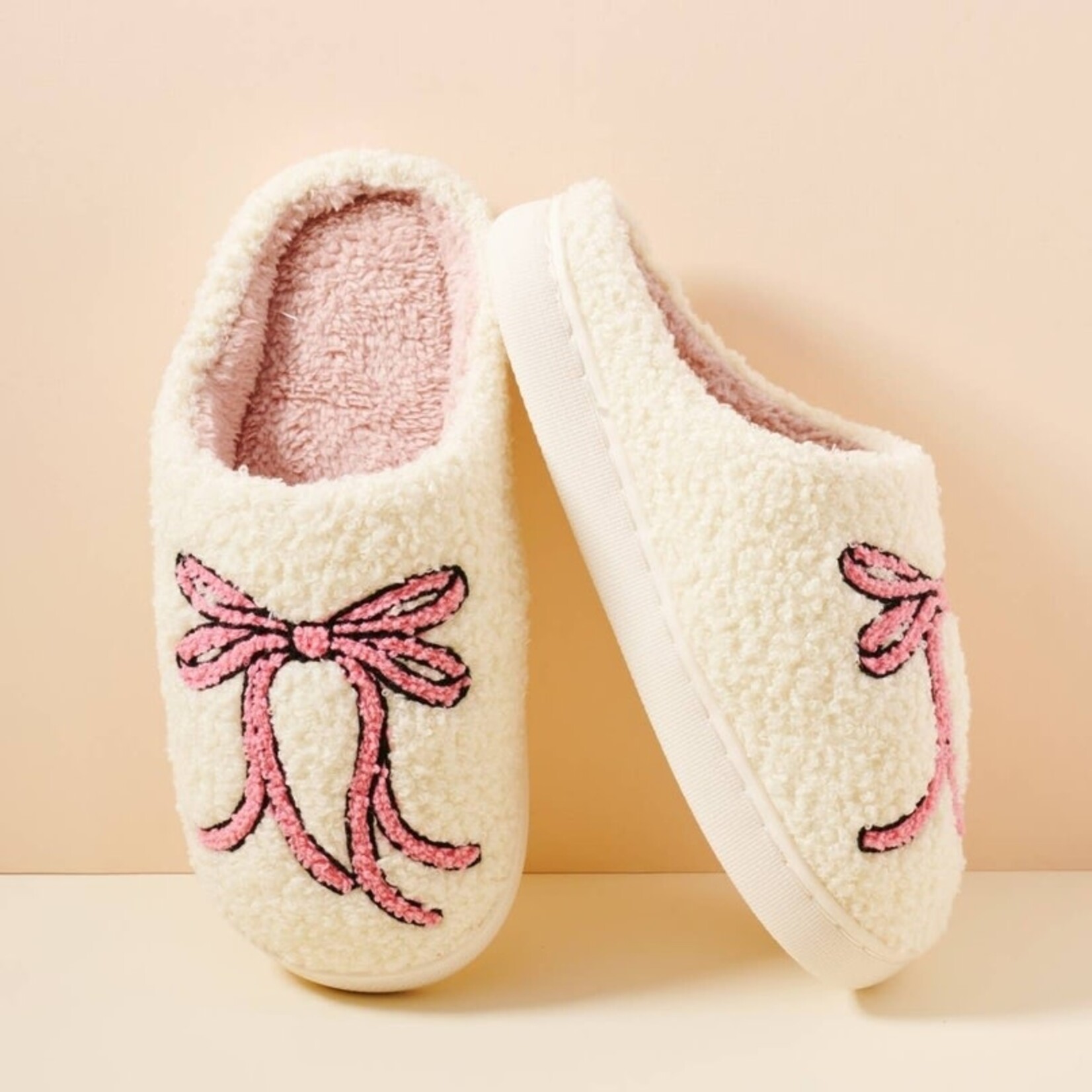 Pink Ribbon Slippers