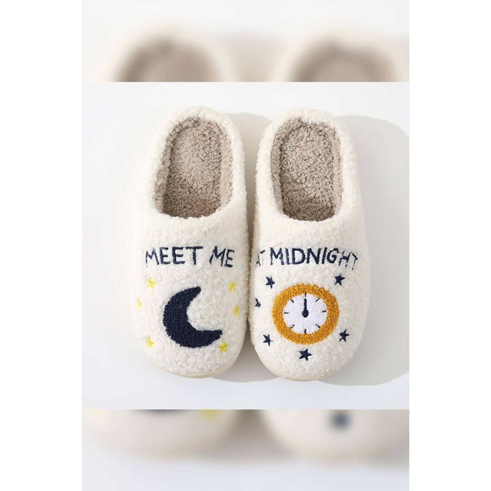 Meet Me at Midnight Fleece Slippers Taylor Swiftie
