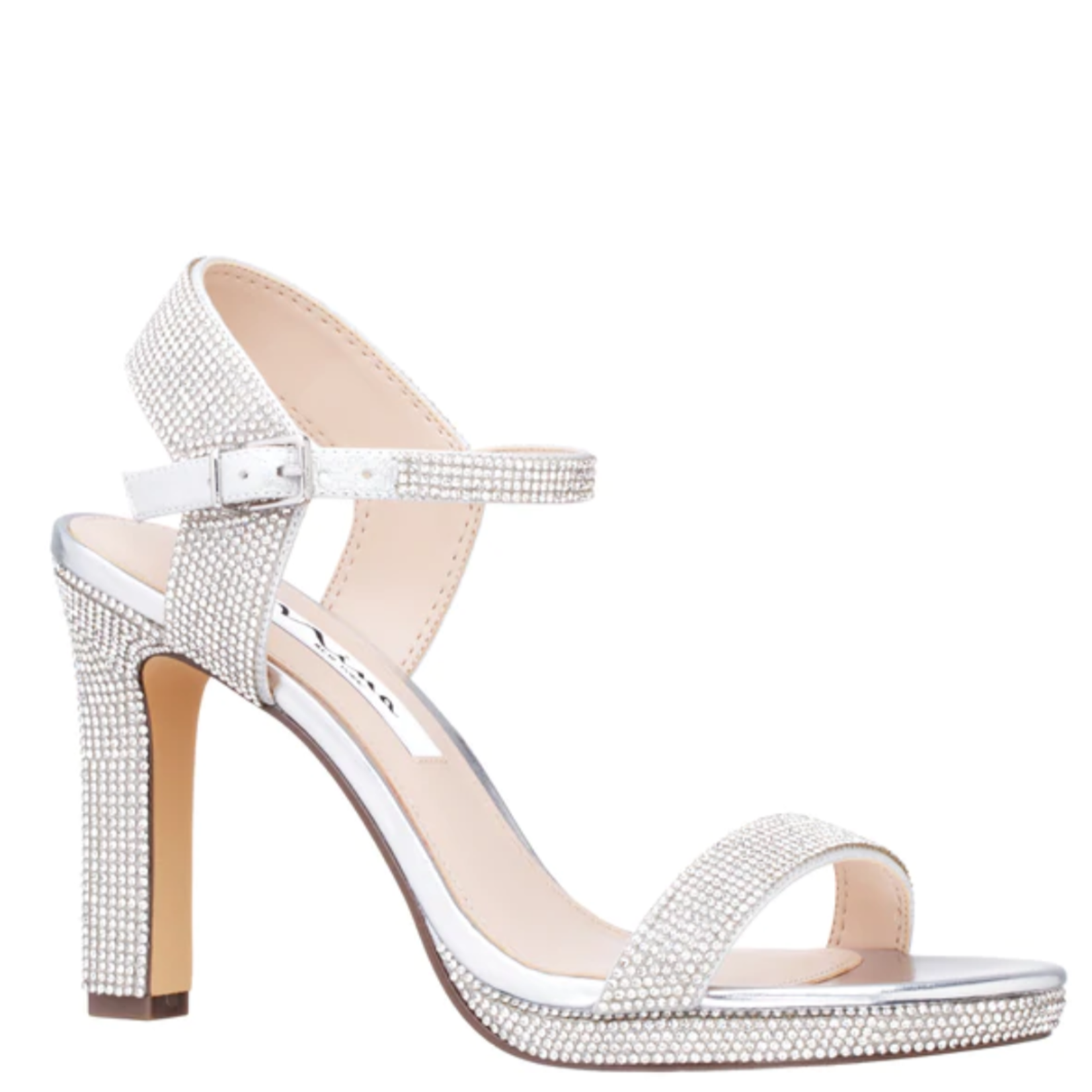 Nina Footwear Raquela True Silver Crystal by Nina Size 7 Only