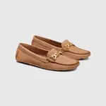 G.H. Bass Dylan Driving Moc with Gold Chain in Tan Nubuck by G.H. Bass