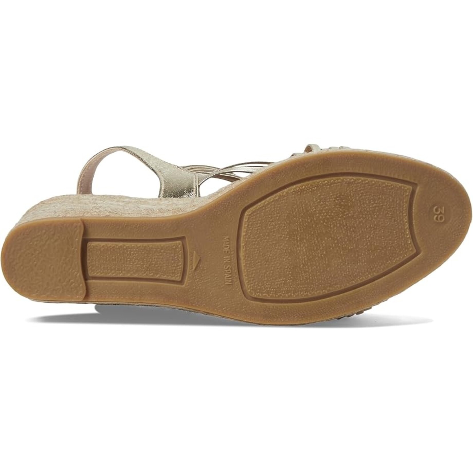 Eric Michael Lola Espadrille in Soft Gold by Eric Michael  3.5"  1" Platform