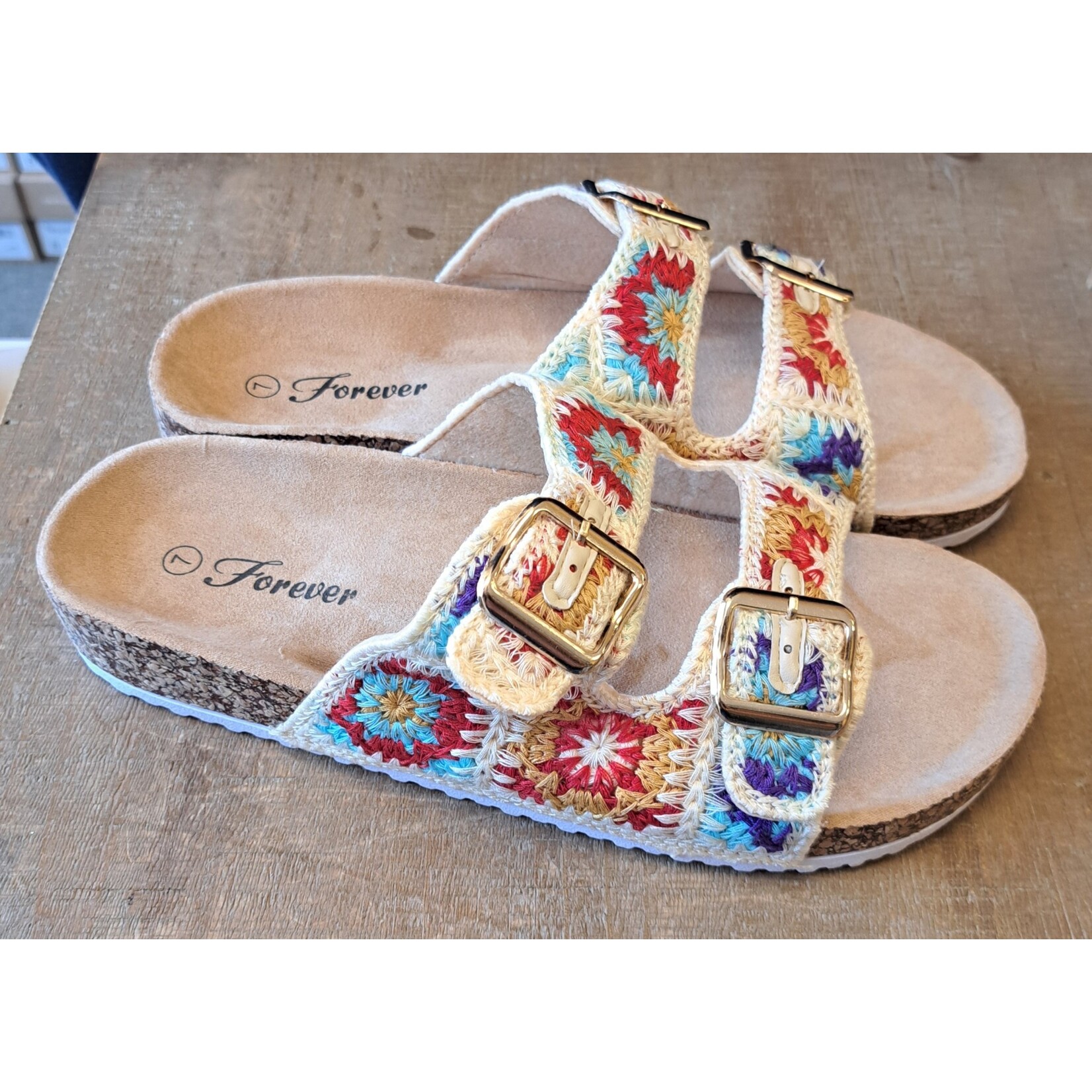 Bacon Crochet Double Buckle Slide