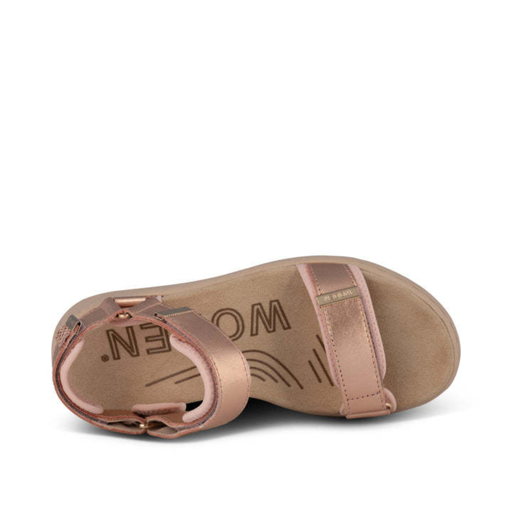 Woden Line in Rose Metallic Adjustable Sandal by Woden