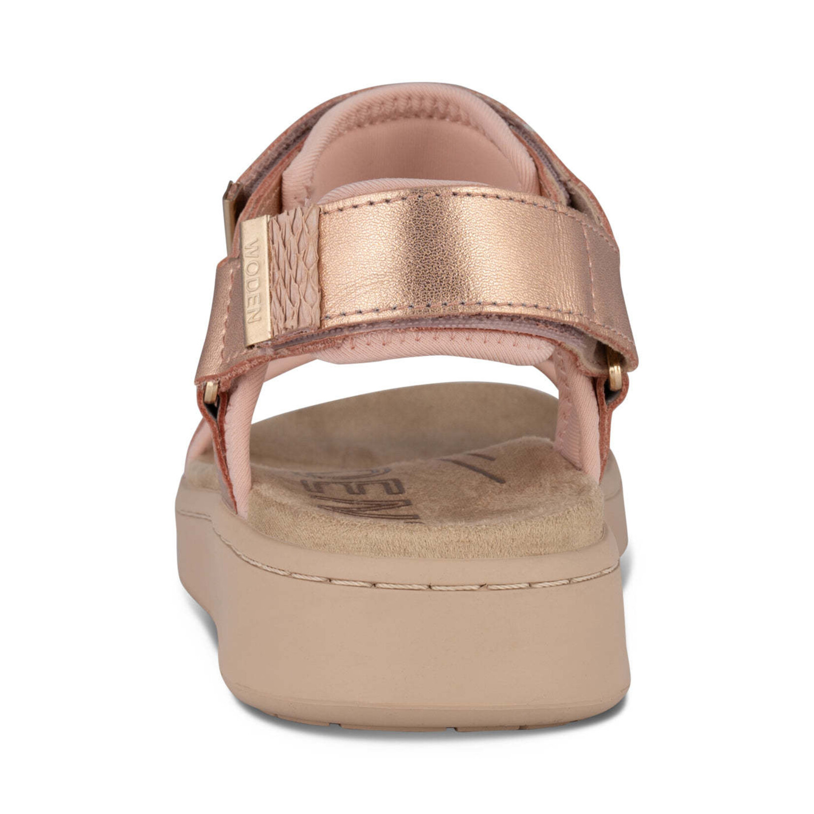 Woden Line in Rose Metallic Adjustable Sandal by Woden