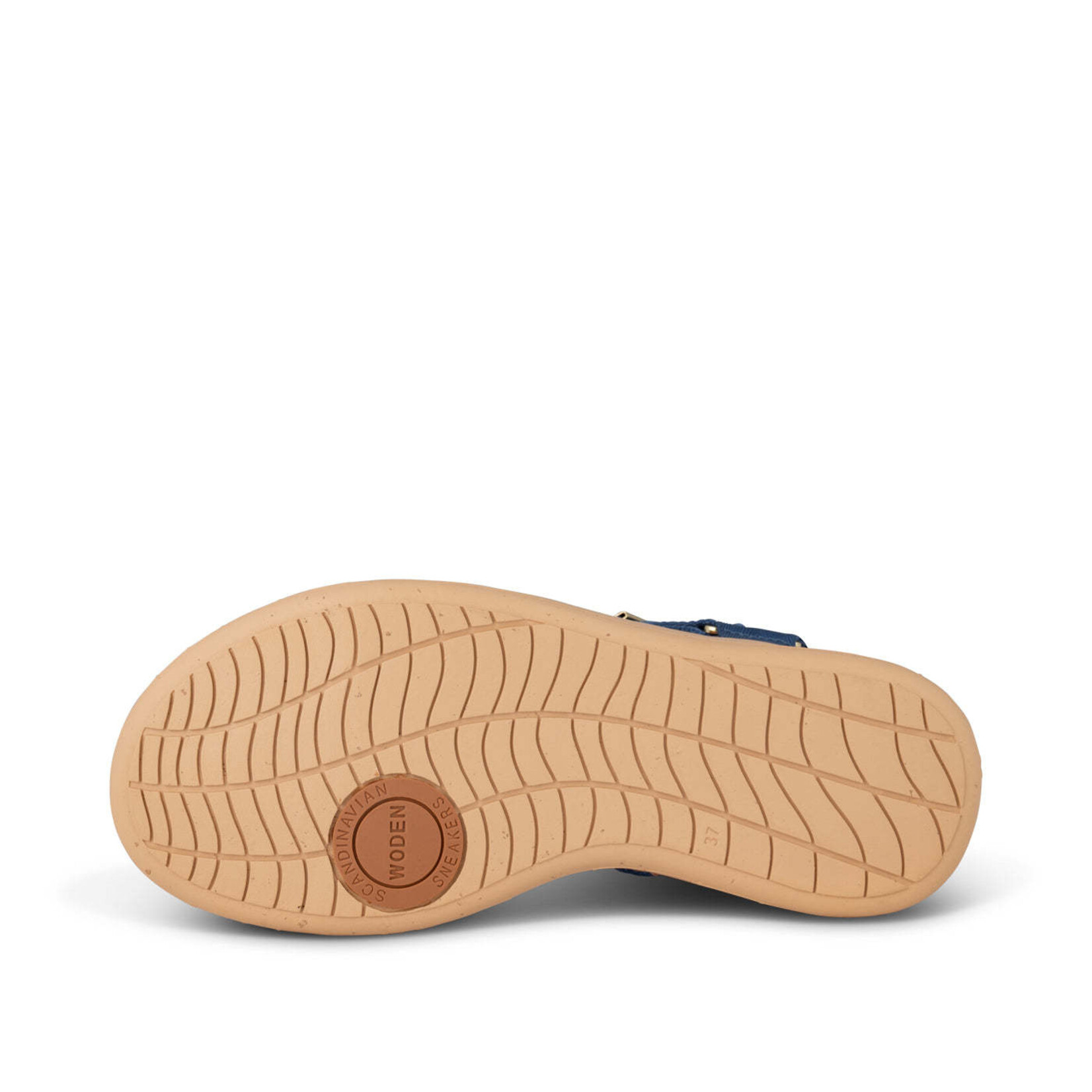Woden Line in Old Denim Blue Adjustable Sandal by Woden