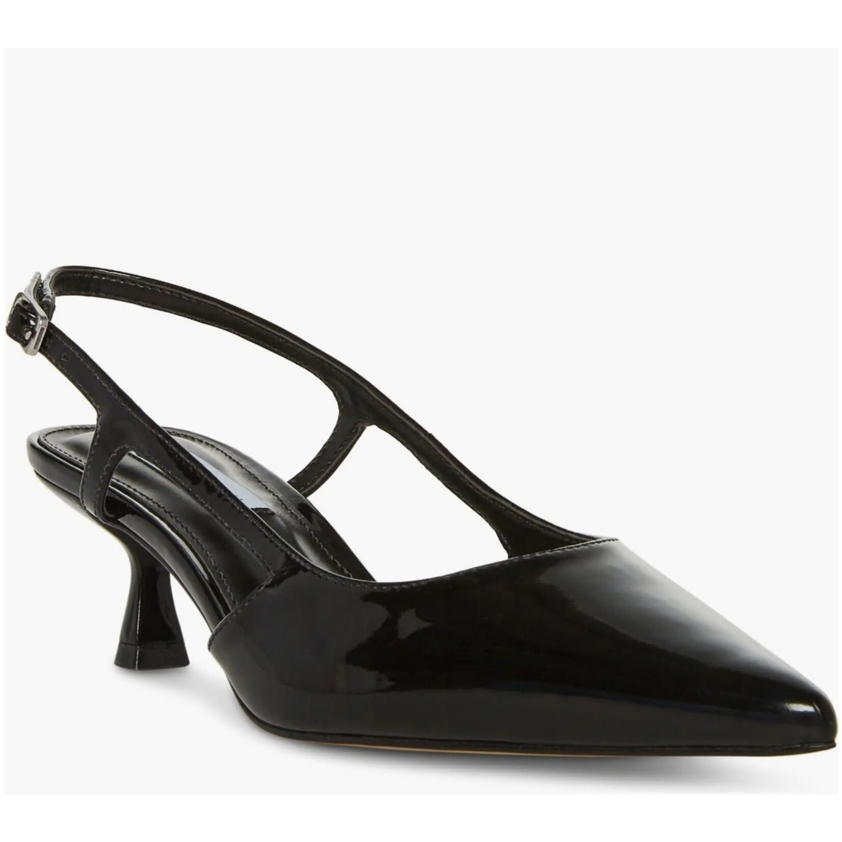 Steve Madden Legaci Black Patent Sling Back Pump by Steve Madden