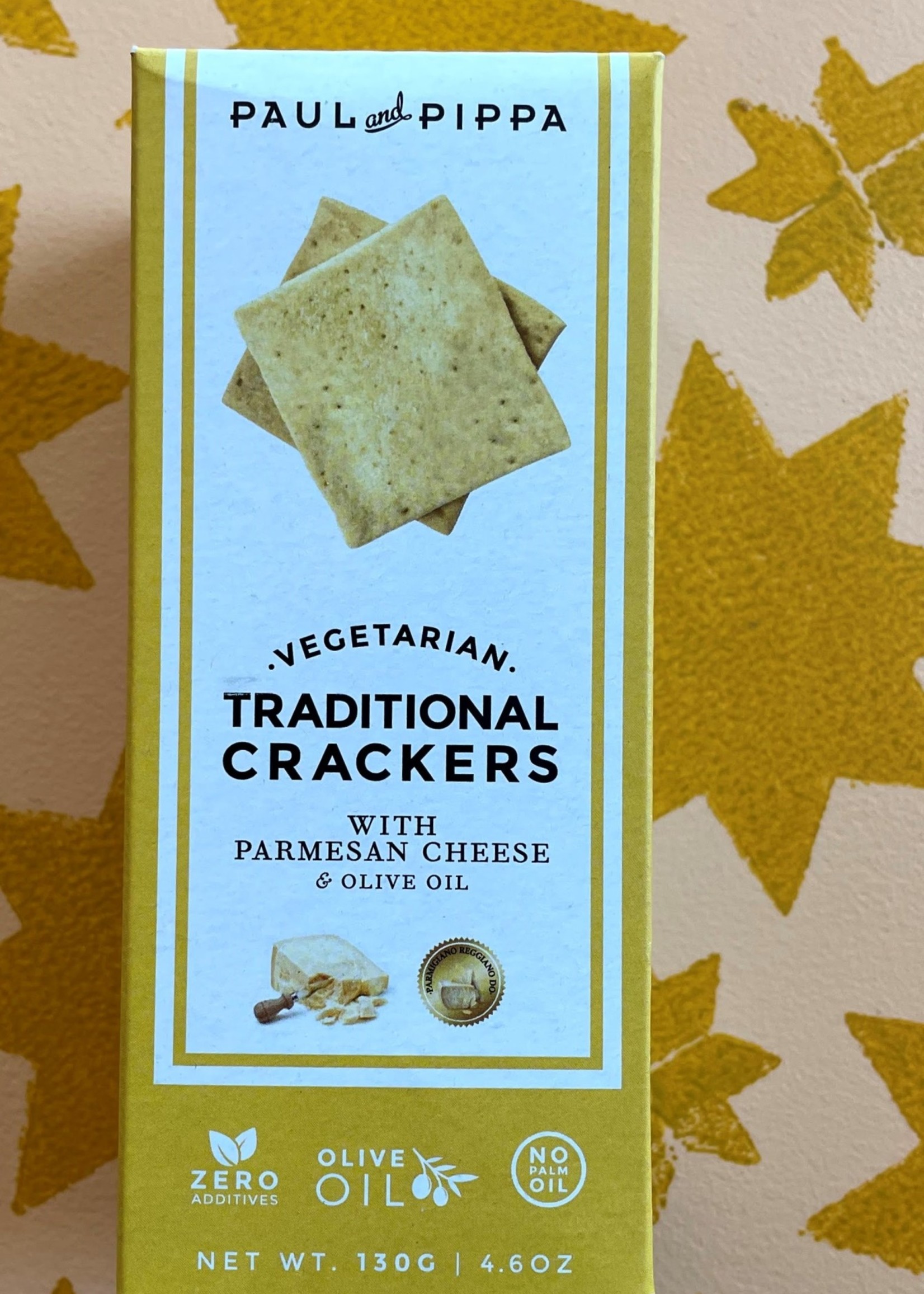 Paul & Pippa Crackers with Parmesan Cheese and Olive Oil 4.6oz (130g)