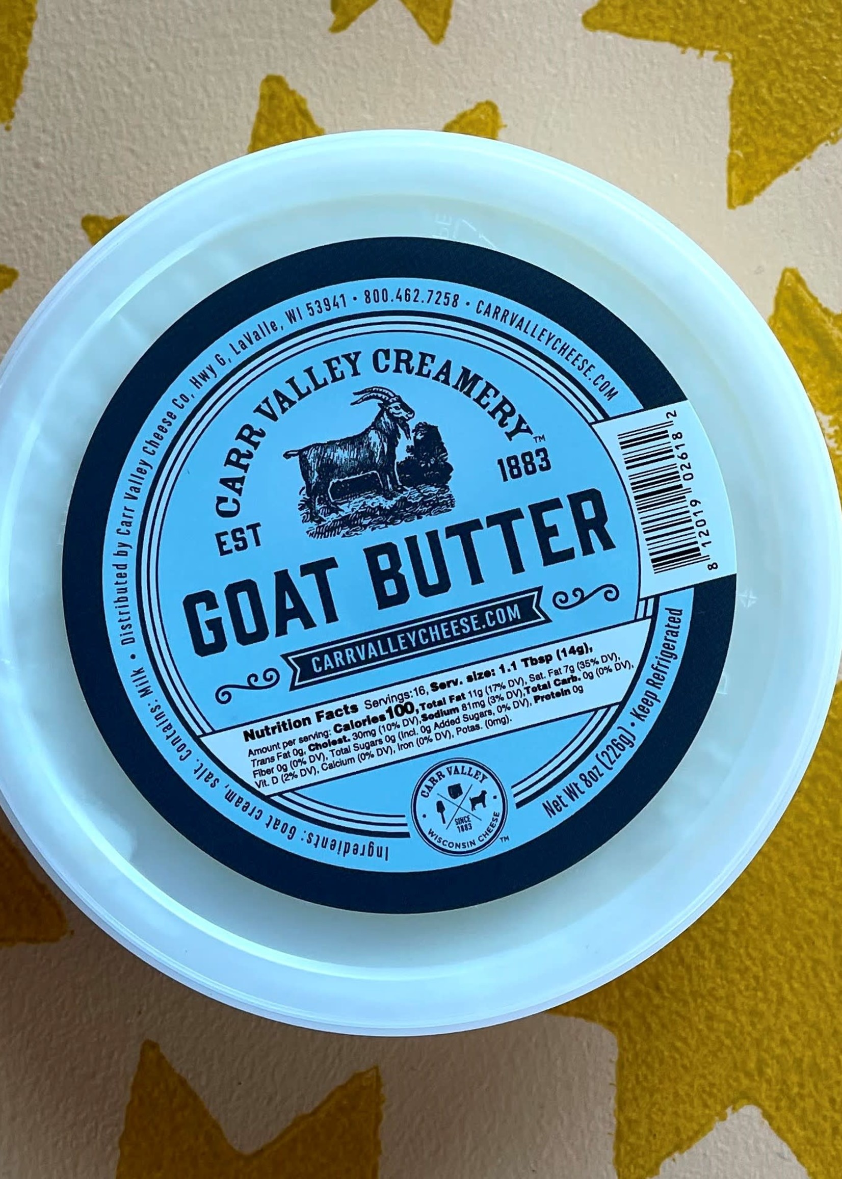 Carr Valley Goat Butter 8oz (226g)