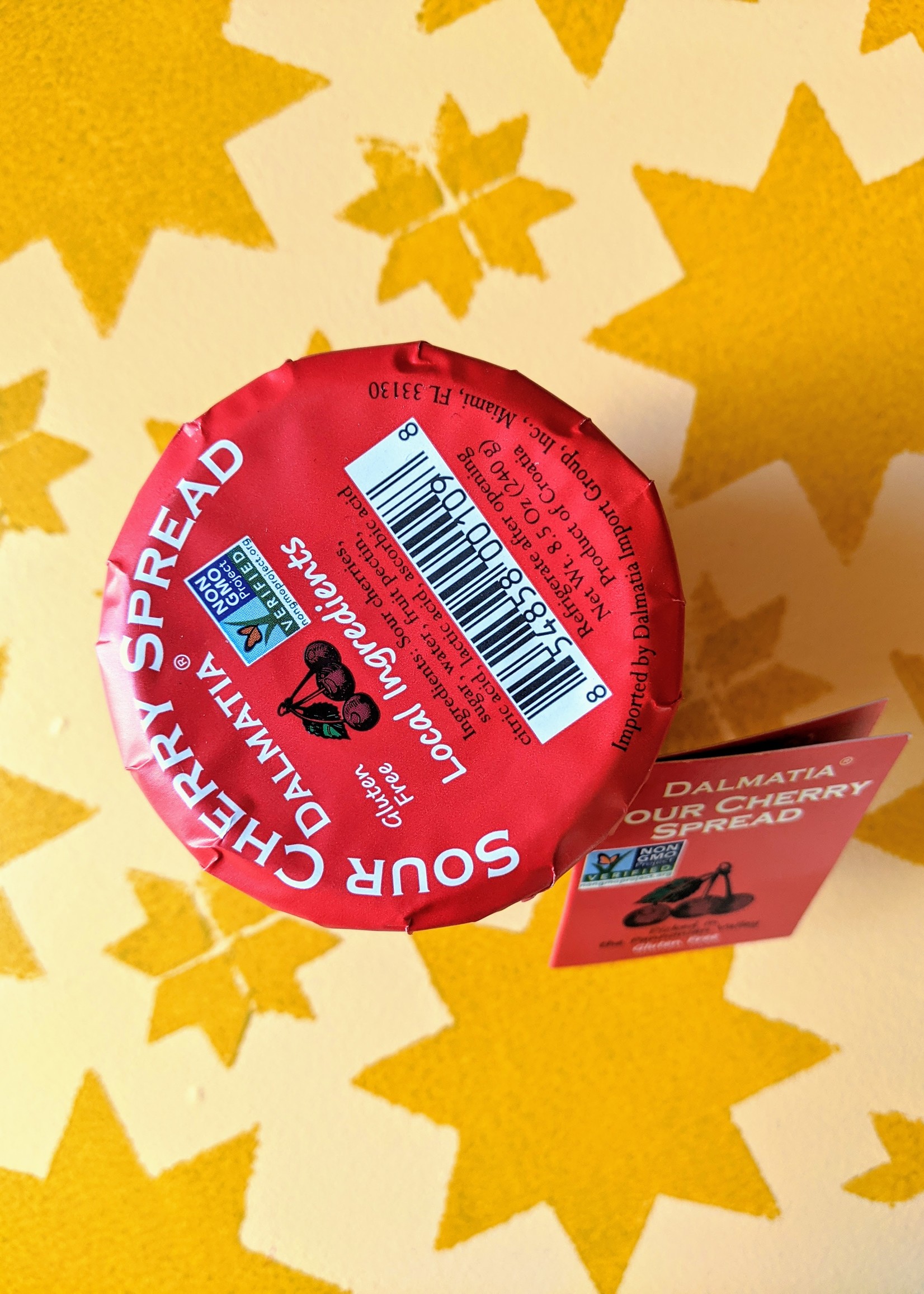Divina Sour Cherry Spread, Greece 1.05oz