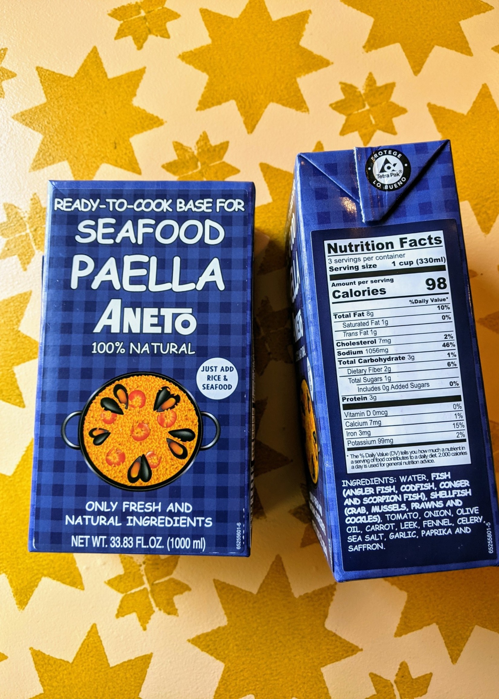 Aneto Seafood Paella Base  33.8fl oz (1000ml)