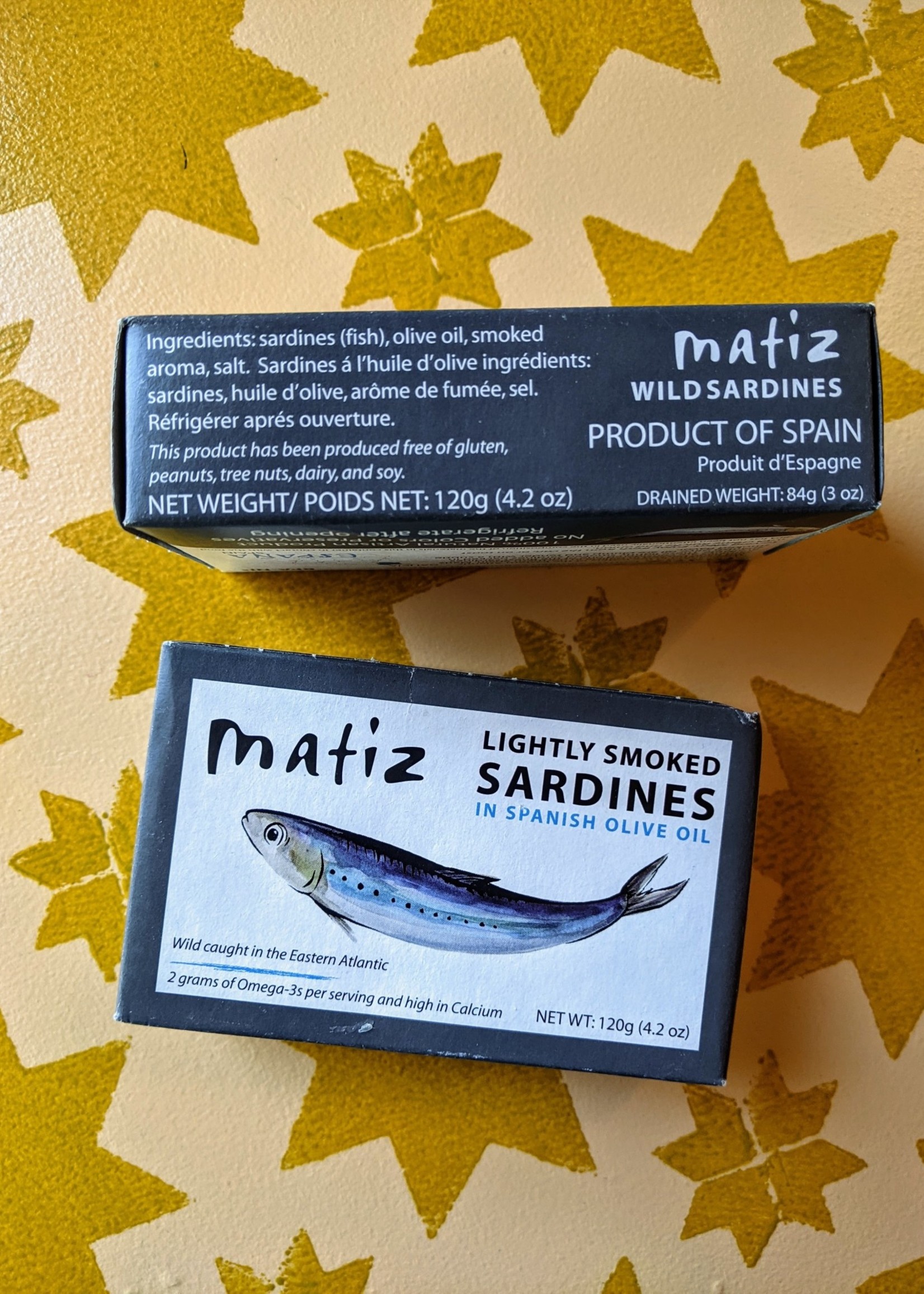 Matiz Lightly Smoked Sardines in Olive Oil 4.2oz (120g)