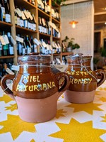 Mitica Chestnut Honey Asturias Spain In Reusable Ceramic Crock 17.63oz (500g)