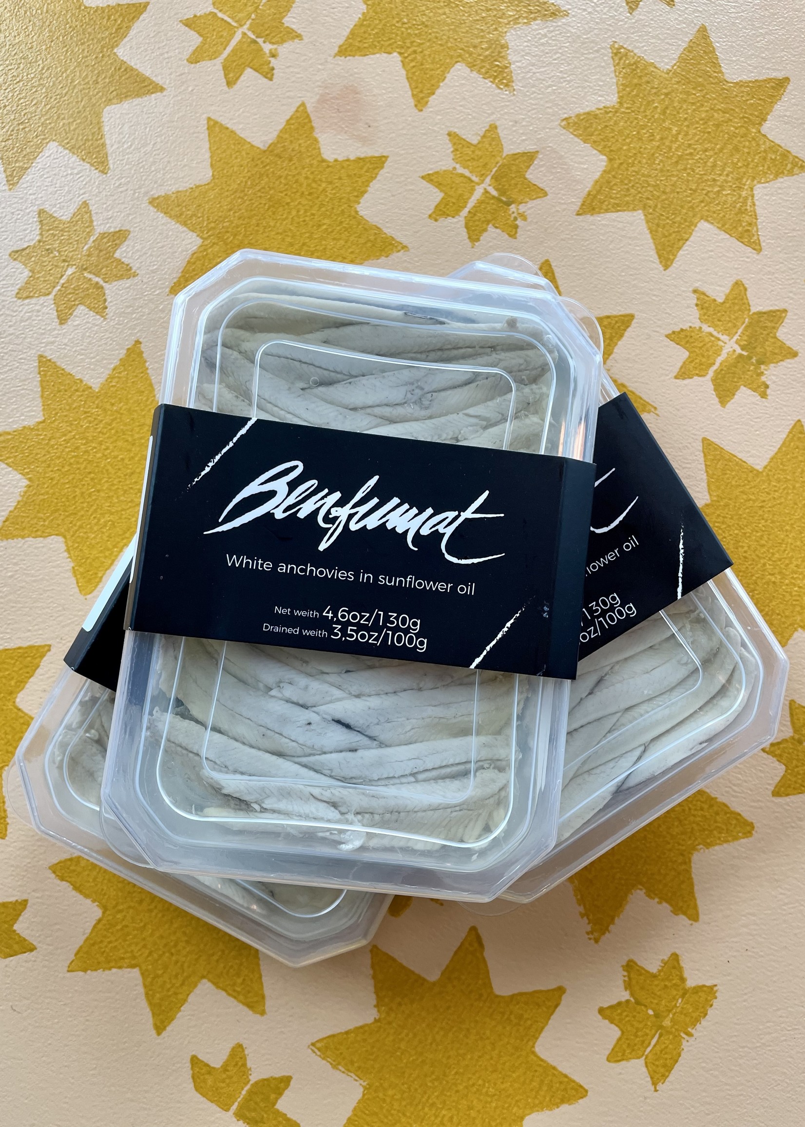 Benfumat Boquerones White Anchovies in Sunflower Oil 3.88oz