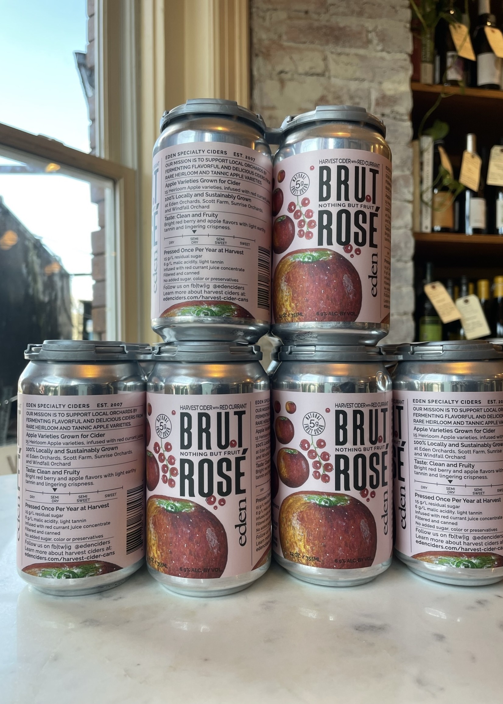 Eden Cider Brut Rosé Cider Can 4-Pack