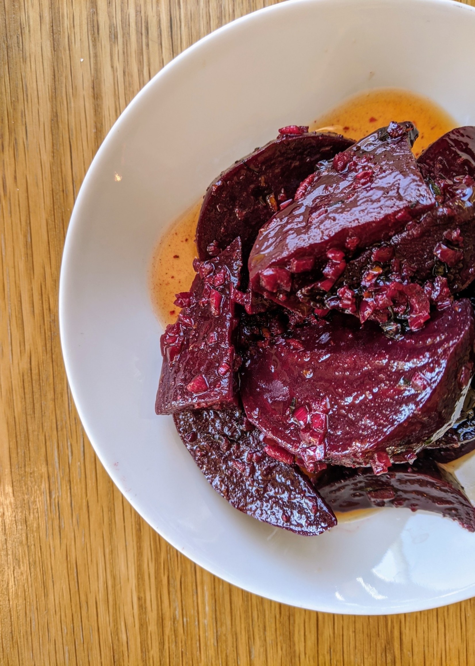 Tangy Roasted Local Beets