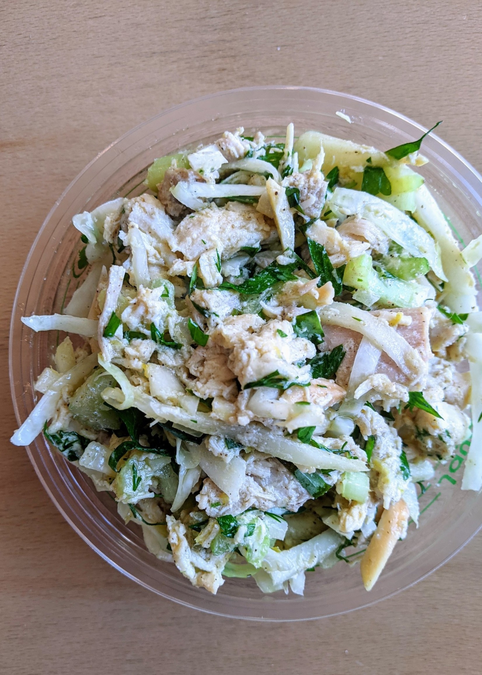 Chicken, Cabbage, Almond & Herb Salad