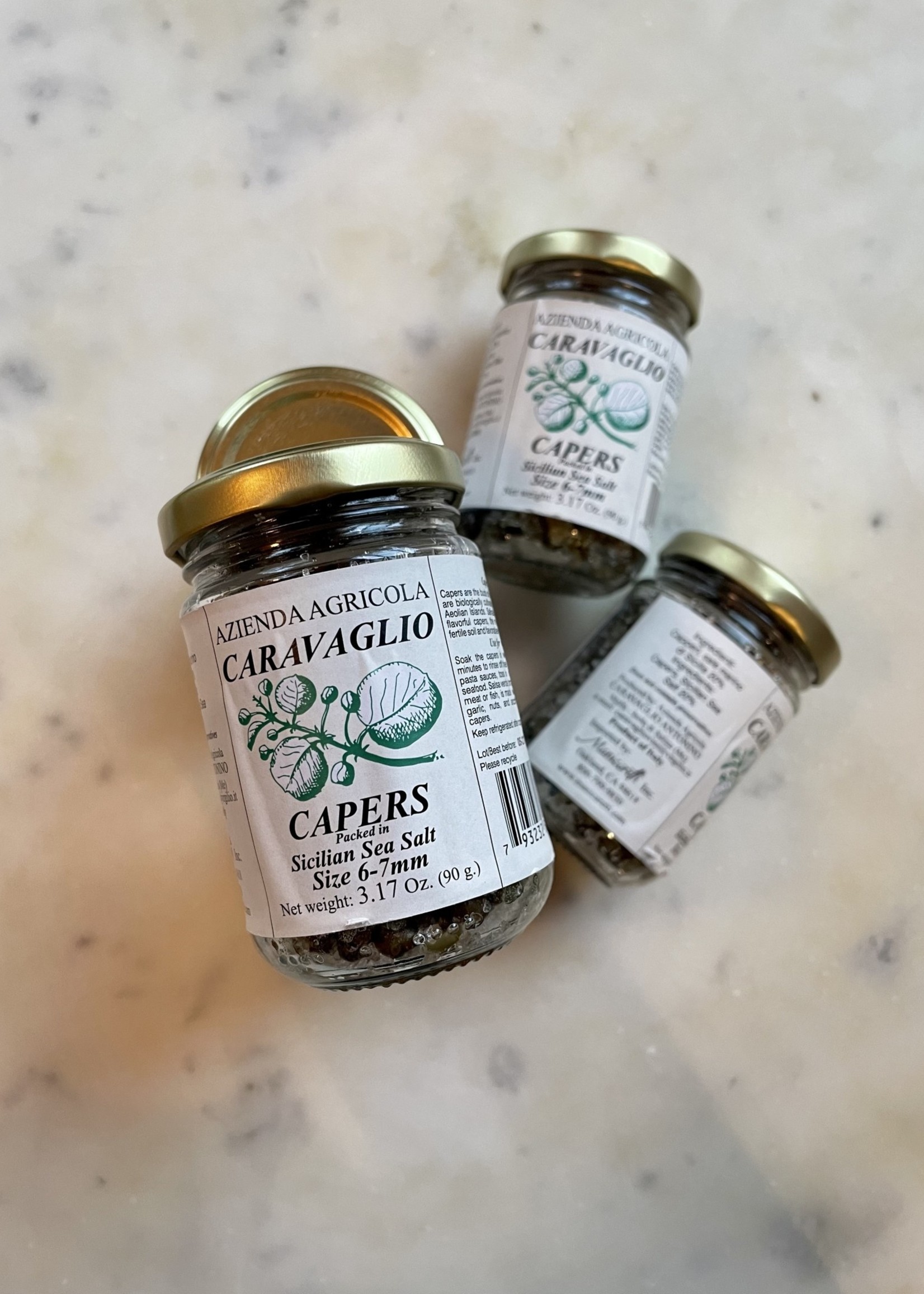 Azienda Agricola Caravaglio  Capers In Sicilian Sea Salt 3.17oz (90g)