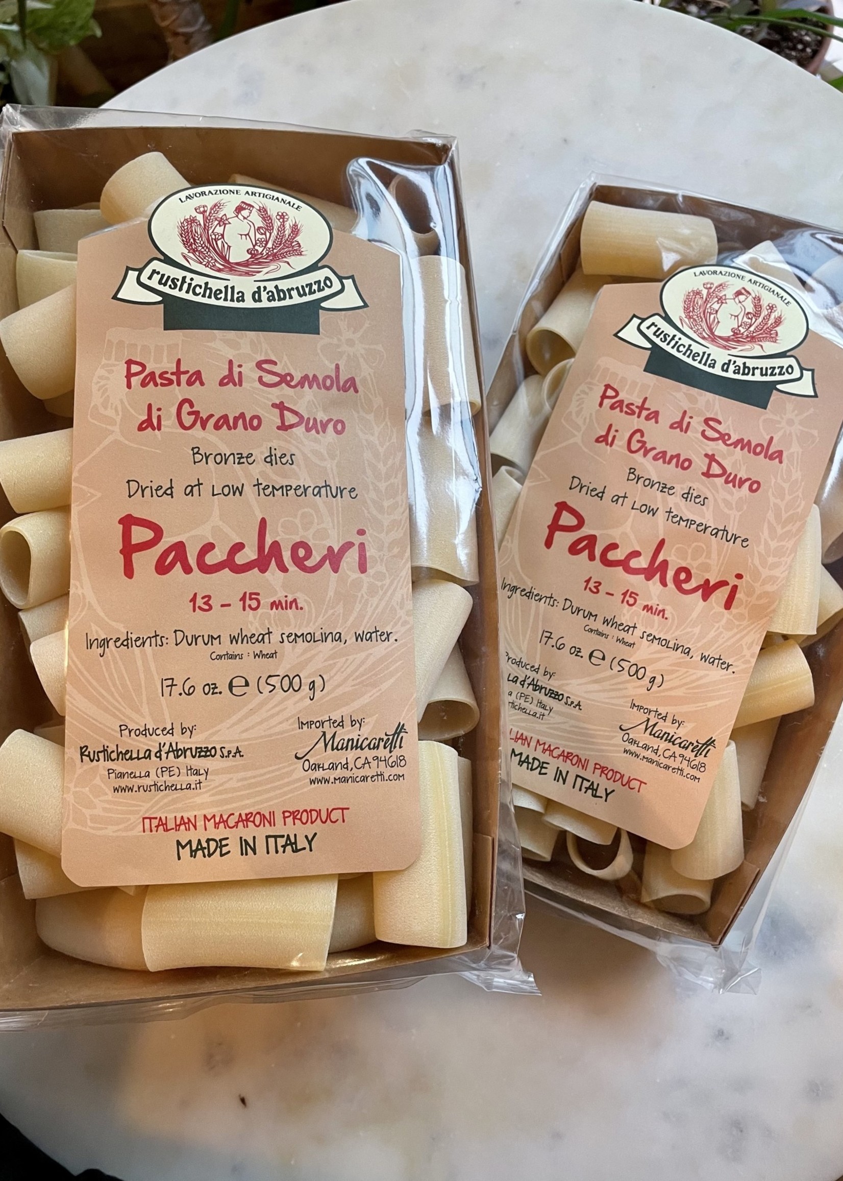 Rustichella d’Abruzzo Paccheri 17.6oz (500g)