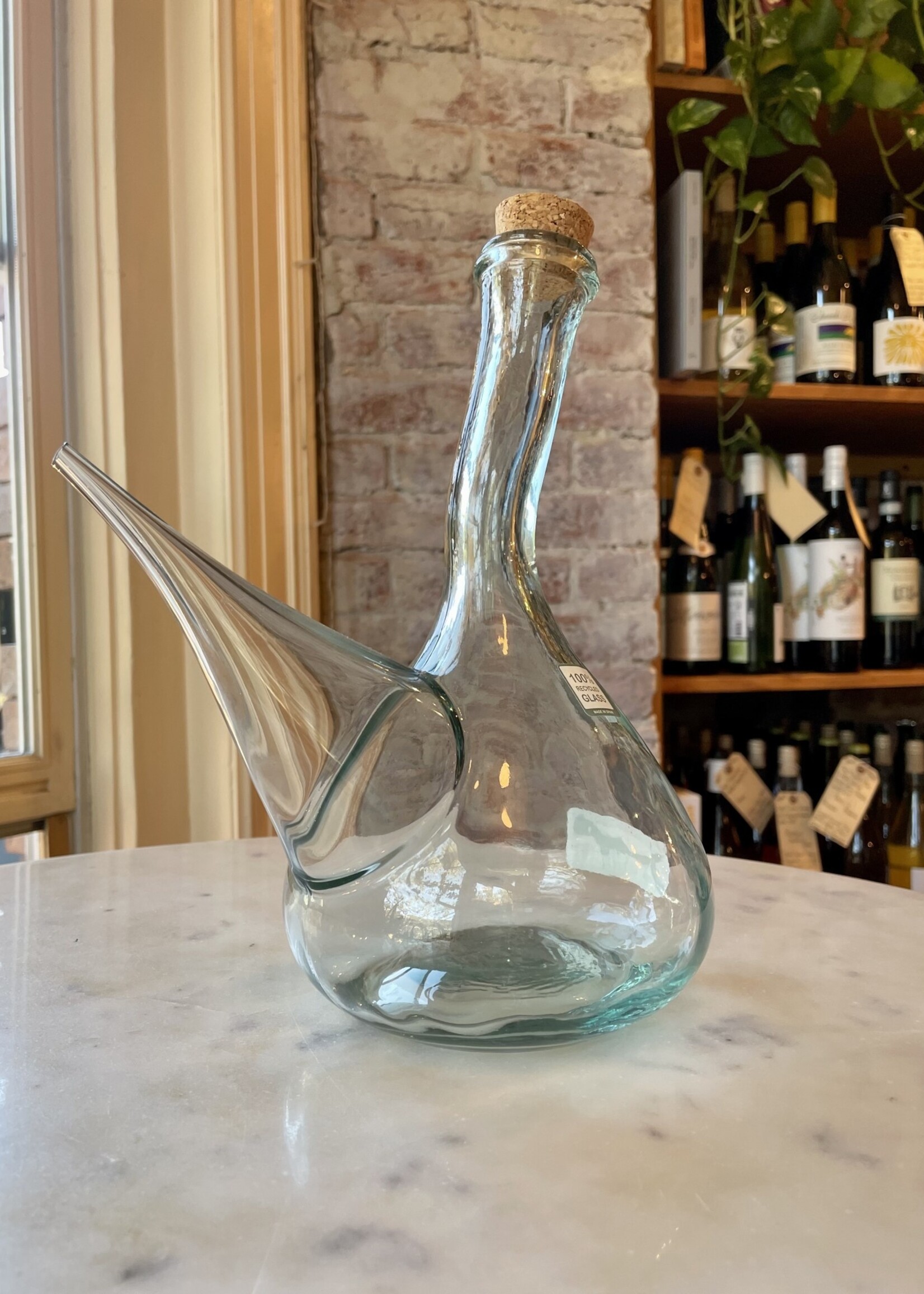 1 Liter Recycled Glass Porron