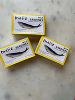 Matiz Wild Sardines in Spanish Olive Oil w/ Natural Lemon Essence 4.2oz (120g)