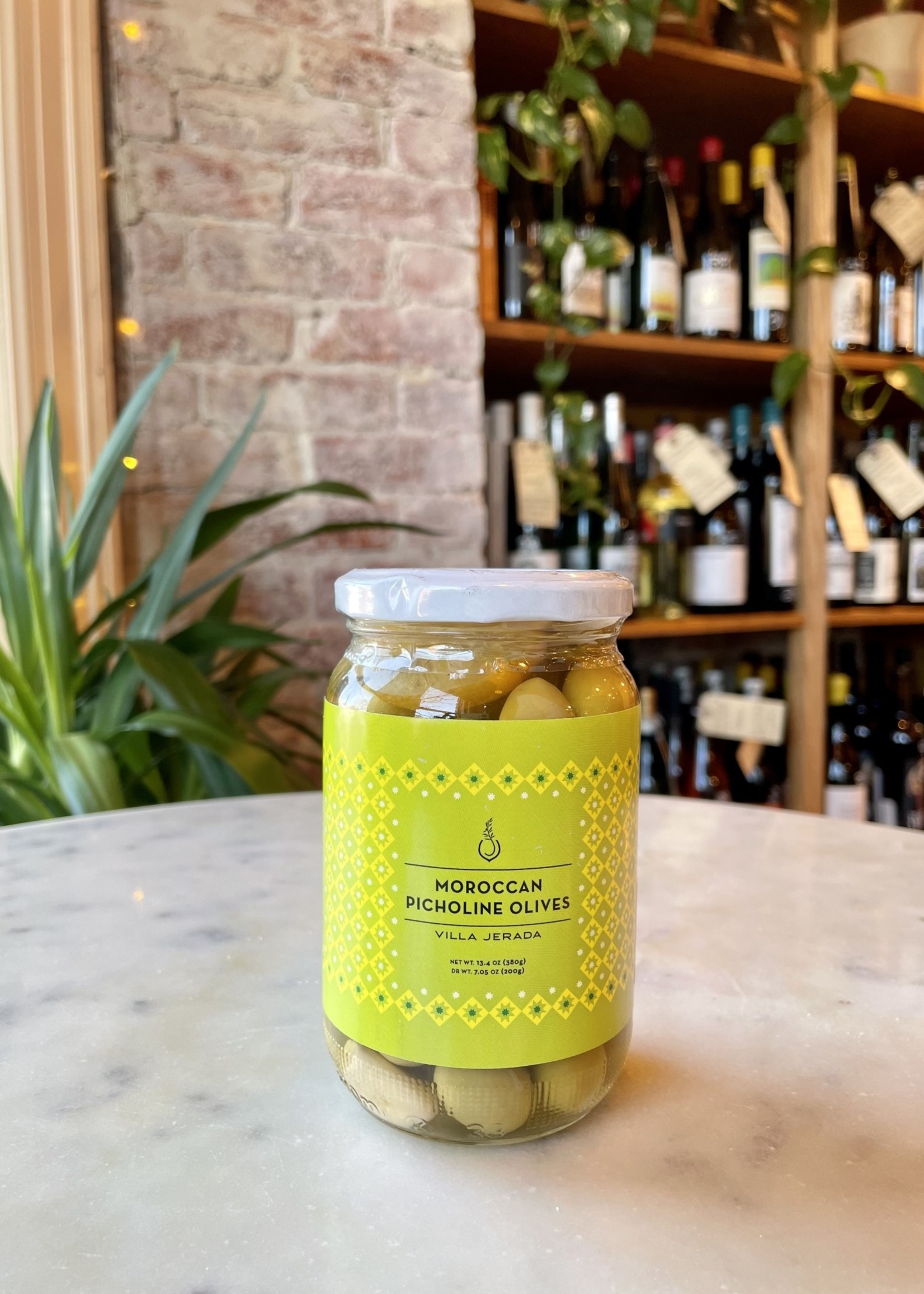 Villa Jerada Moroccan Picholine Olives 13.4oz (380g)