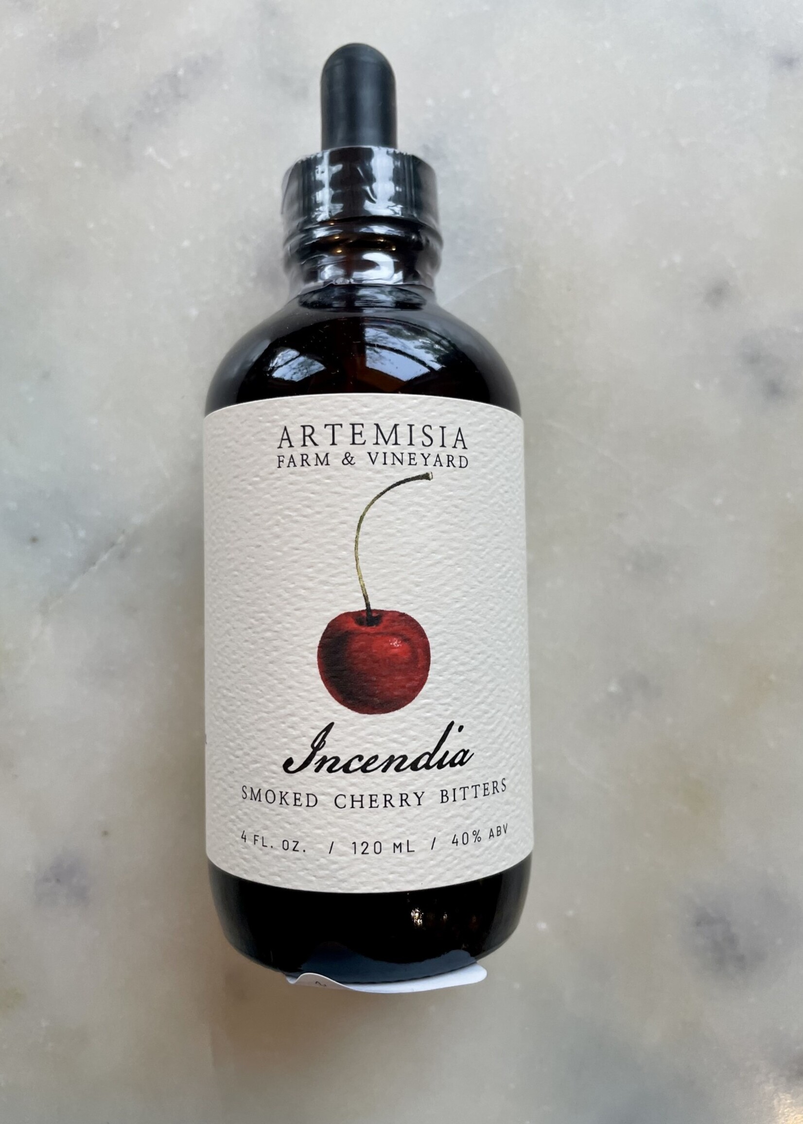 Artemisia Farm & Vineyard, Incendia Smoked Cherry  Bitters  4fl. oz. (120ml)