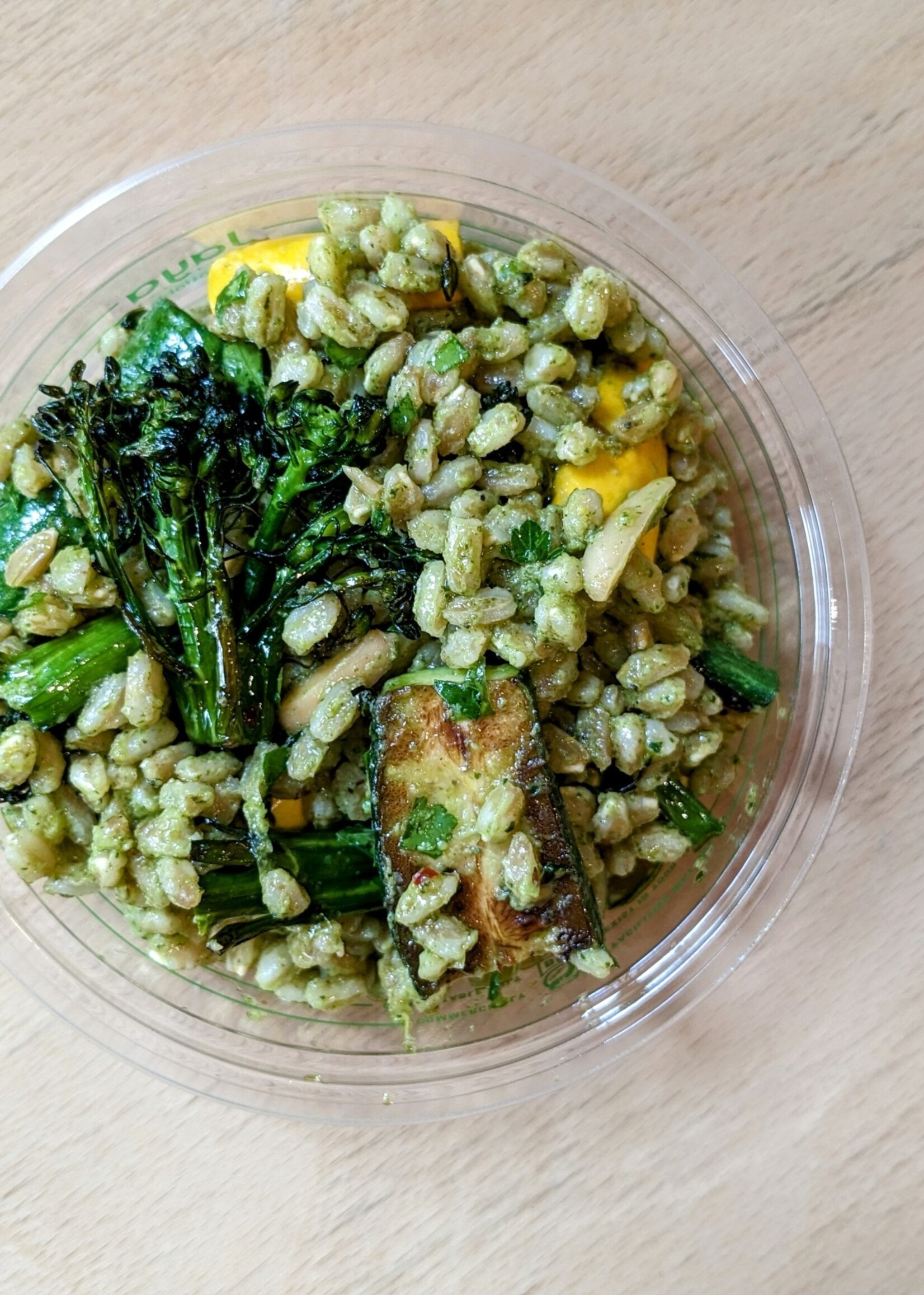 Charred Lemon, Grilled Zucchini, HazelnutFarro Salad 8oz